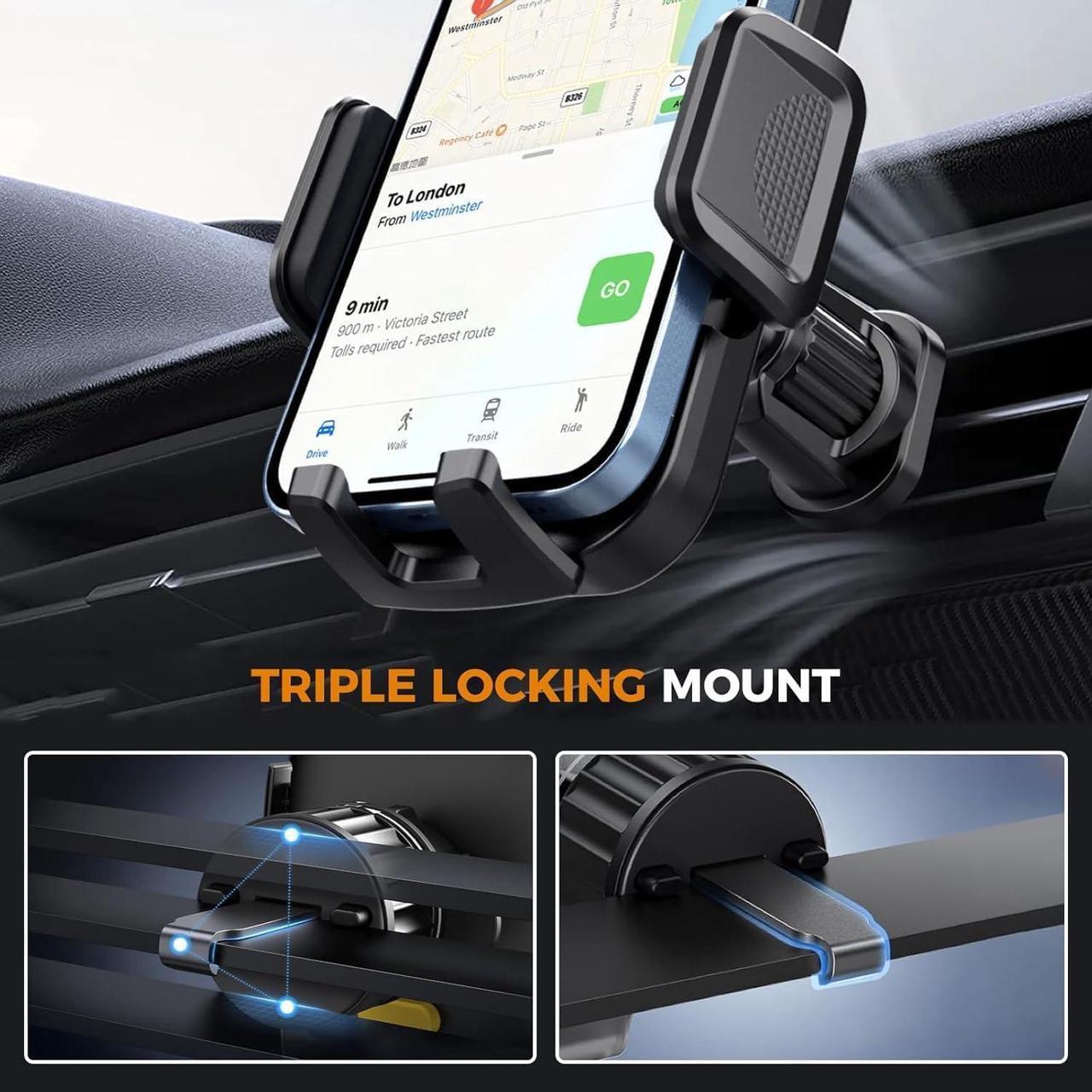 Alt view image 2 of 7 - Phone Mount for Car Military-Grade Car Phone Holder Mount Universal Automobile Dashboard Windshield Cell Phone Holder Truck Vent for iPhone 16 15 14 13 Pro Max