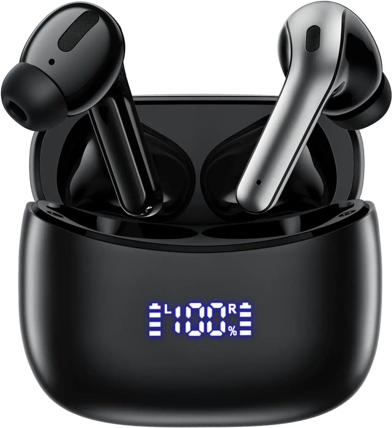 Main image of Wireless Earbuds 60Hrs Playtime Bluetooth 5.4 Headphones Stereo Bass Ear Buds IPX7 Waterproof Sport in-Ear Earphones with Charging Case Ear Bud Build in Mic for Music Call Workout Fitness Android iOs