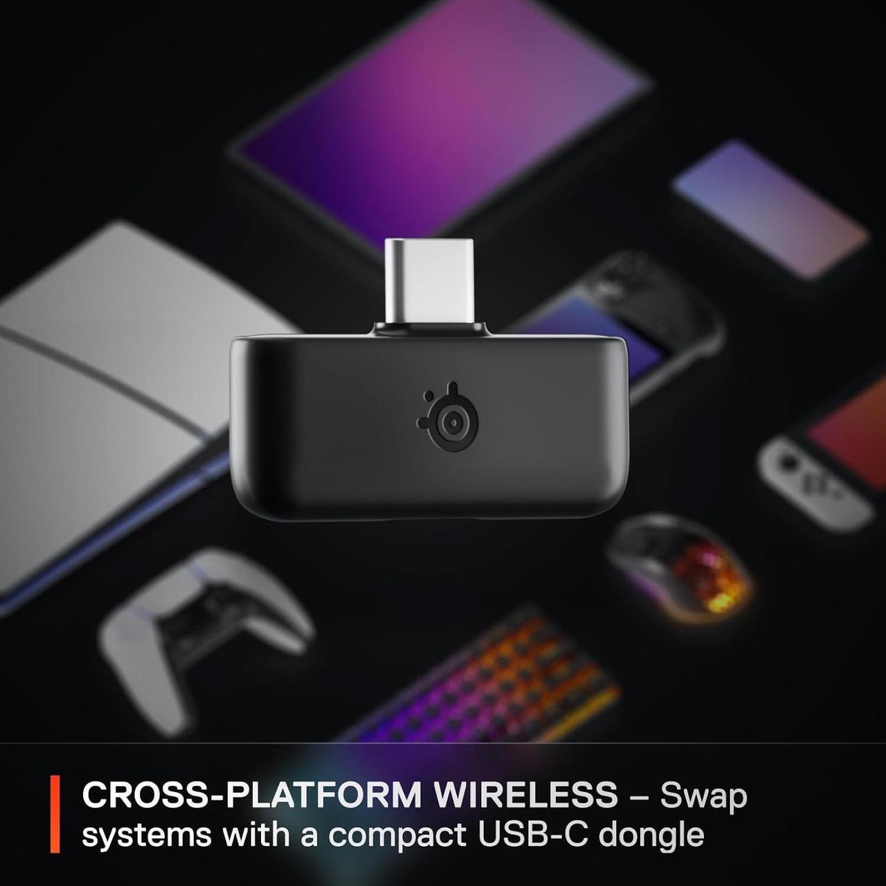 Alt view image 7 of 7 - Arctis Nova 5 Wireless Multi-System Gaming Headset  Neodymium Magnetic Drivers  100+ Audio Presets  60 HR Battery  2.4GHz or BT  ClearCast Gen2.X Mic  PC PS5 PS4 Switch Mobile