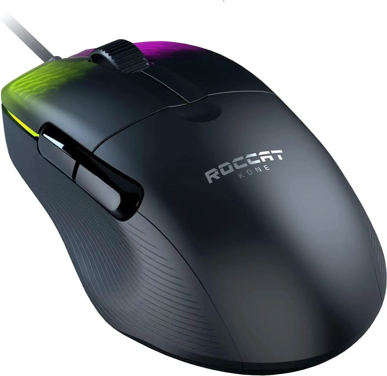 Main image of Kone Pro PC Gaming Mouse Lightweight Ergonomic Design Titan Switch Optical AIMO RGB Lighting Superlight Wired Computer Mouse Titan Scroll Wheel Honeycomb Shell 19K DPI Black