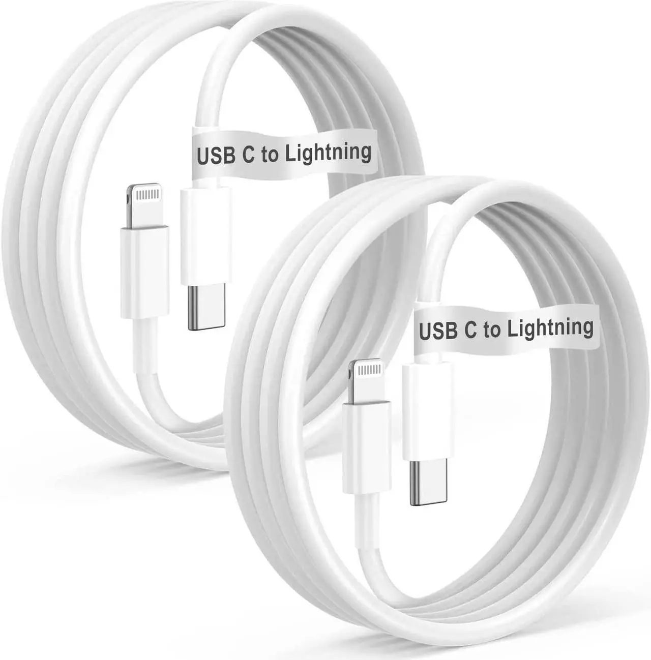 Main image of isptewhie USb C to Lightning Cable for iPhone 14/13/12 Fast Charger Cord 6ft [Apple MFi Certified]  2 PACK-USB Type C to Lightning Cord 6 Ft Apple Phone Charging Cable Wire for iPhone14 13 12 Pro Max
