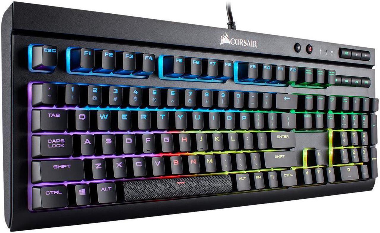 Alt view image 5 of 7 - CORSAIR K68 RGB Mechanical Gaming Keyboard, Backlit RGB LED, Cherry MX Blue, Dust and Spill Resistant