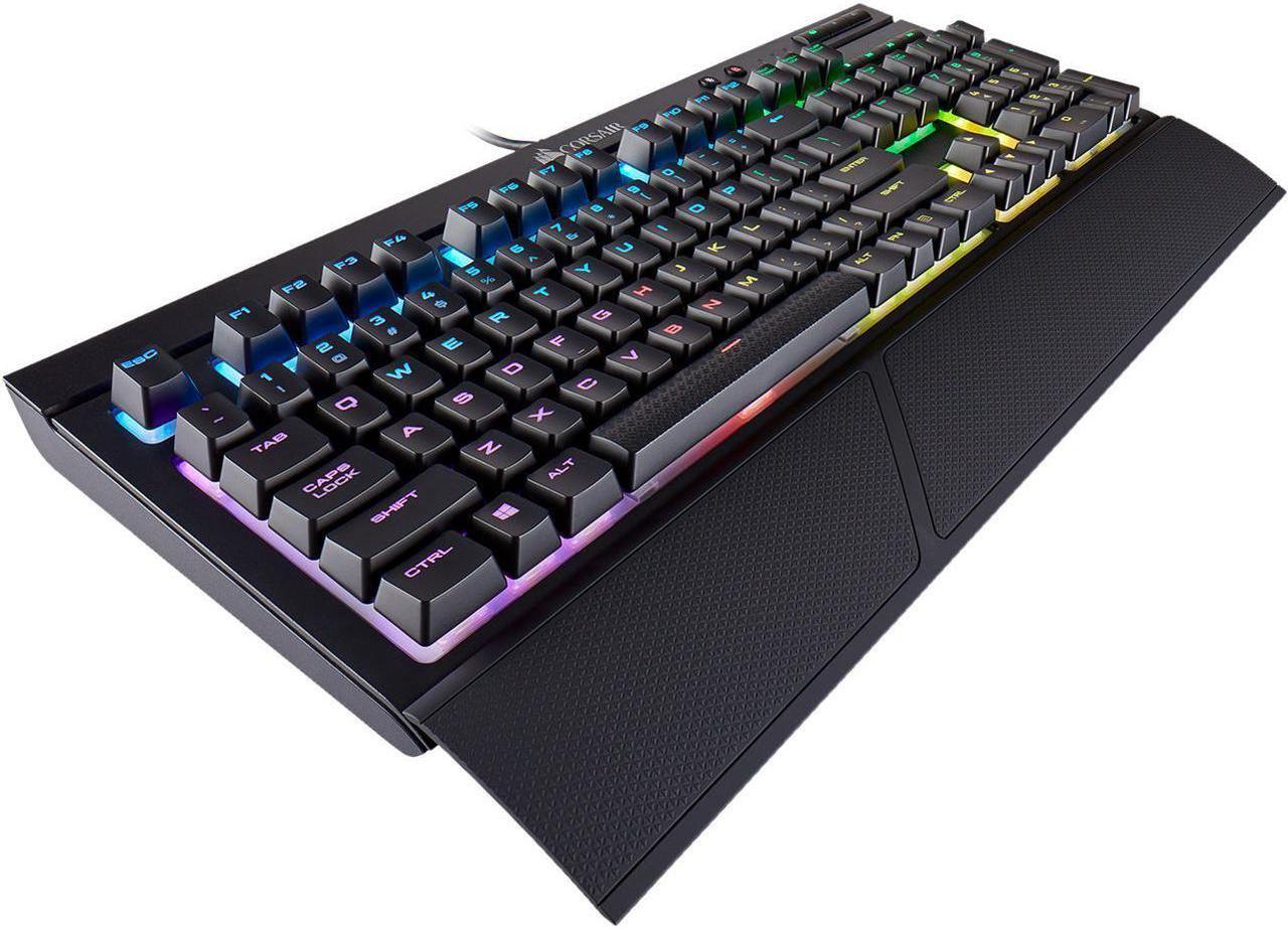 Main image of CORSAIR K68 RGB Mechanical Gaming Keyboard, Backlit RGB LED, Cherry MX Blue, Dust and Spill Resistant