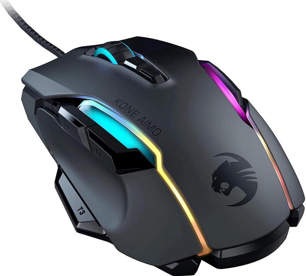 ROCCAT Kone AIMO Remastered Black 1 x Wheel USB Wired Optical 16000 dpi RGBA Smart Customization Gaming Mouse