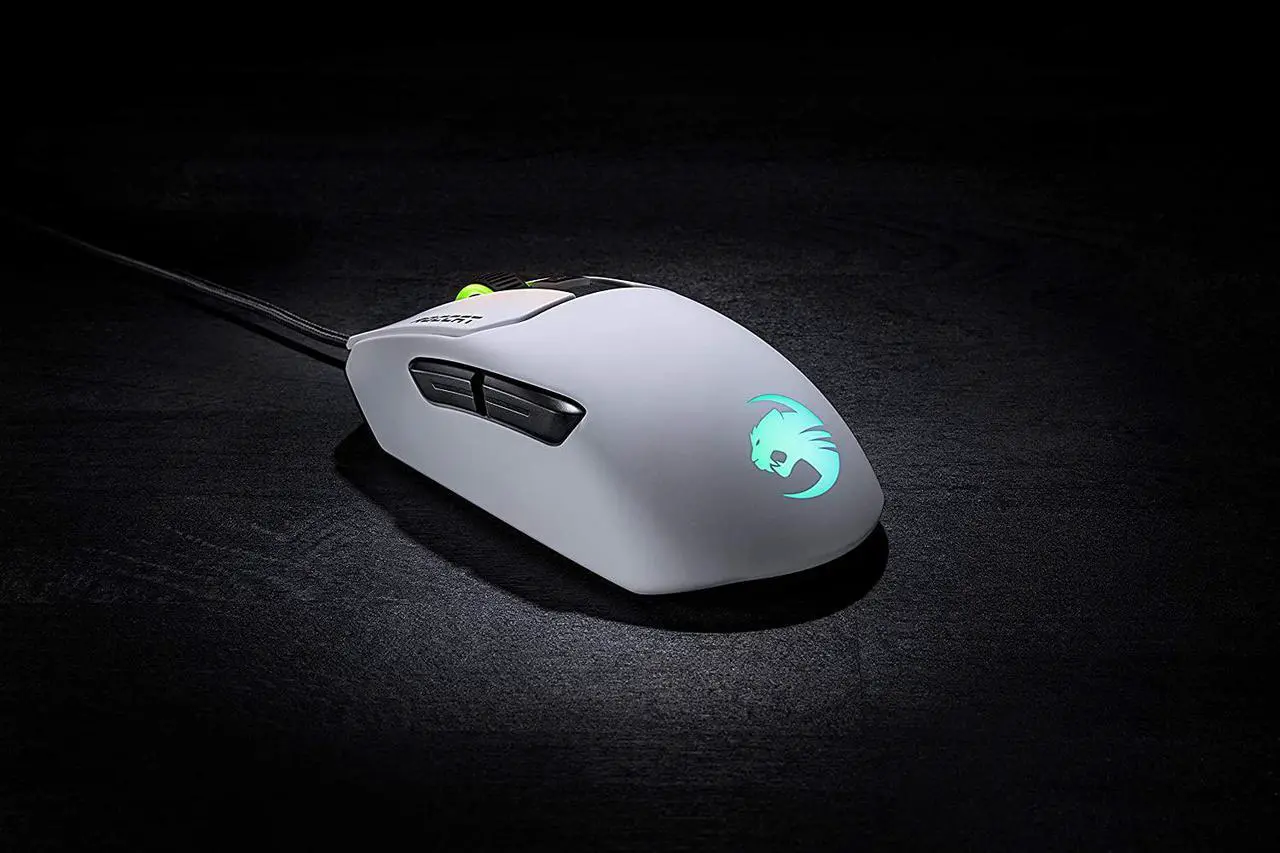 Alt view image 6 of 7 - ROCCAT Kain 122 AIMO RGB PC Gaming Mouse - White