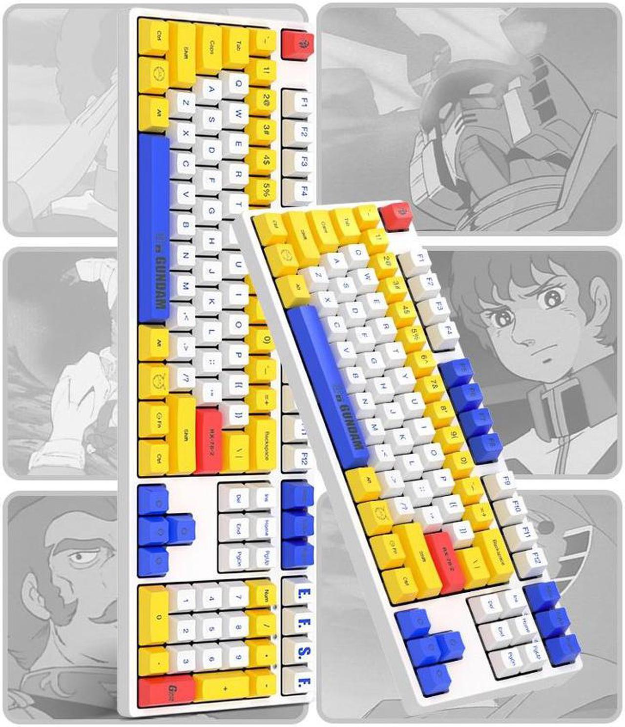 Alt view image 7 of 7 - iKBC X GUNDAM RX-78-2 Limited Version 87 Keys 2.4G Wireless Mechanical Gaming Keyboard - Cherry MX Red