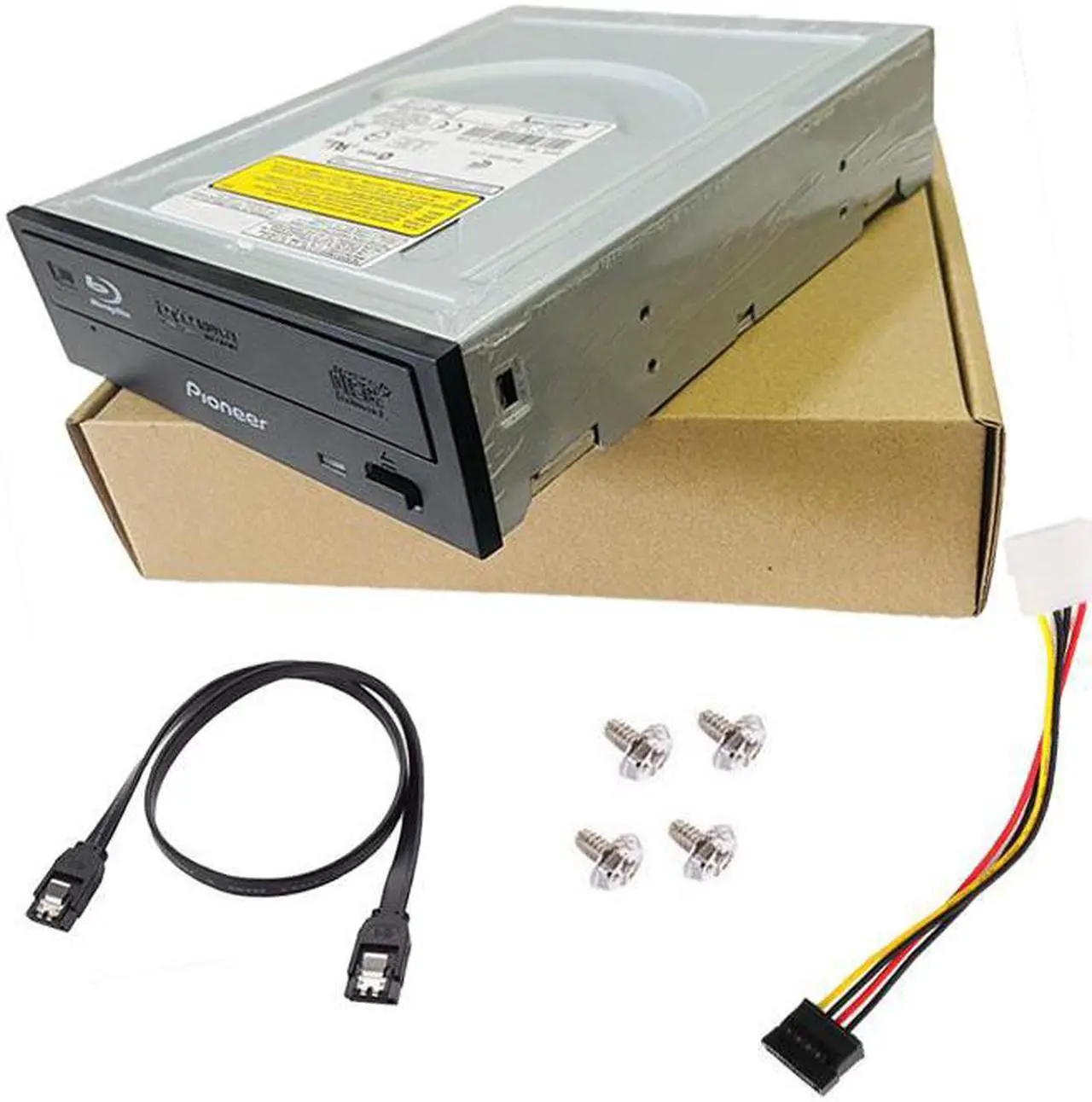 Alt view image 7 of 7 - Pioneer Internal 12X 3D Blu-ray Movies Player 16X DVD Burner Writer Bluray BD DVD CD Drive Blu Ray Optical Drive - With SATA Cable and Mounting Screws