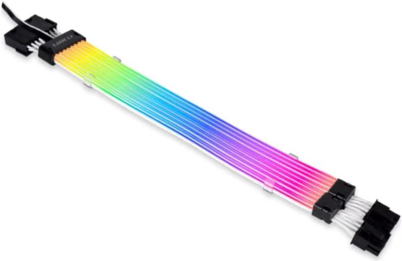 LIAN-LI STRIMER PLUS V2 8 Pin - Addressable RGB Power Extension Cable and Addressable RGB VGA Power Cable