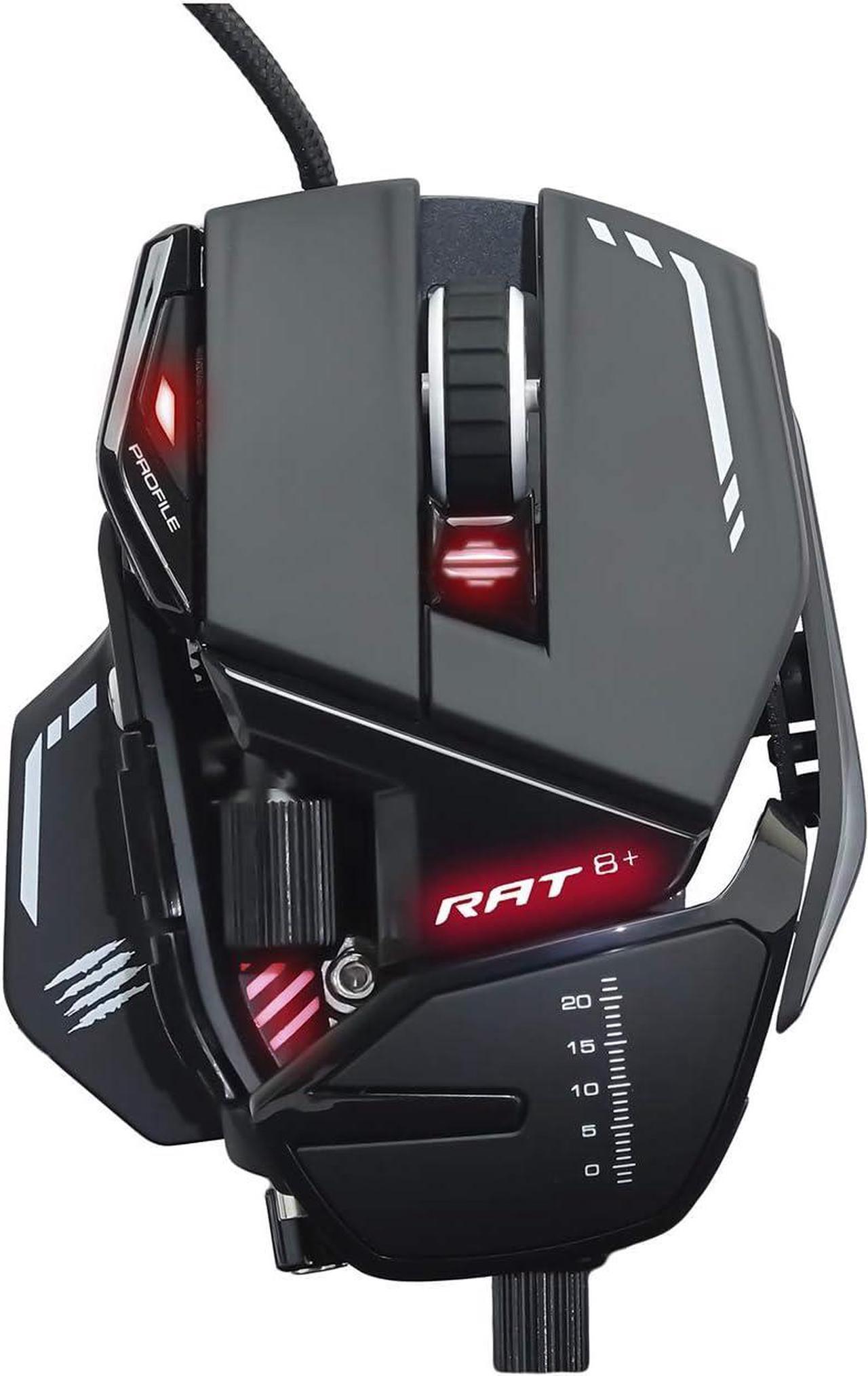 Mad Catz R.A.T. 8+ Fully Adjustable Gaming Mouse - 16000DPI  -11 programmable buttons