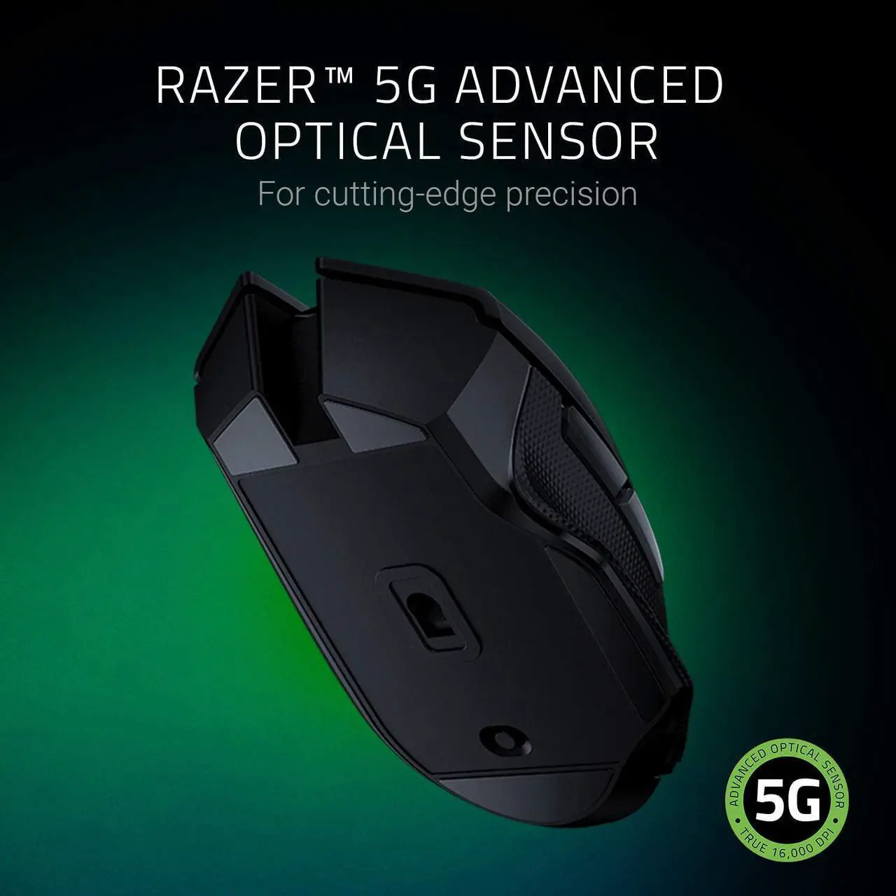 Alt view image 5 of 7 - Basilisk X Hyperspeed Wireless Gaming Mouse: Bluetooth & Wireless Compatible - 16,000DPI Optical Sensor
