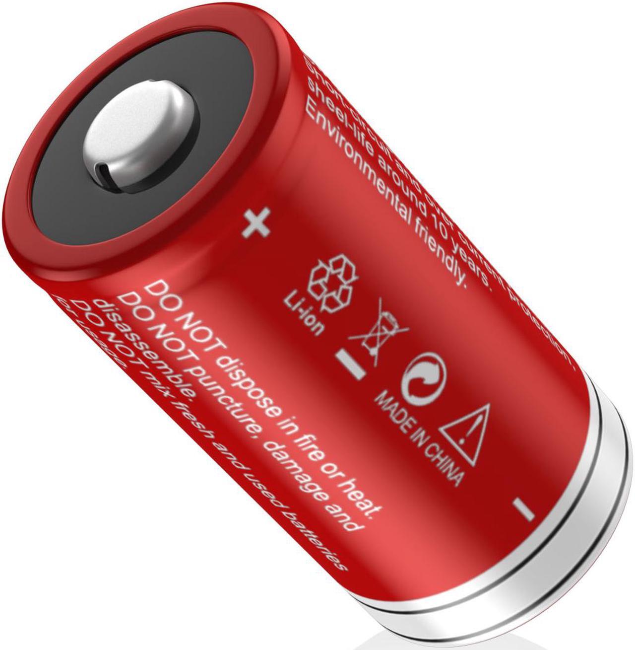 Alt view image 7 of 7 - EBL 8 Pcs 16340 Battery 750mAh 3.7V BRC CR123A Li-ion Rechargeable Batteries for Flashlights