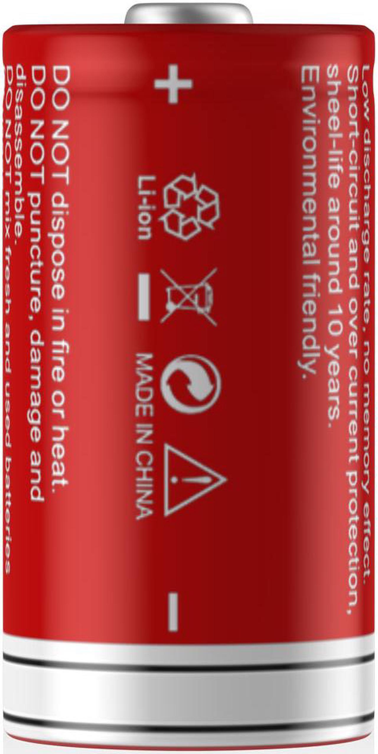 Alt view image 5 of 7 - EBL 8 Pcs 16340 Battery 750mAh 3.7V BRC CR123A Li-ion Rechargeable Batteries for Flashlights