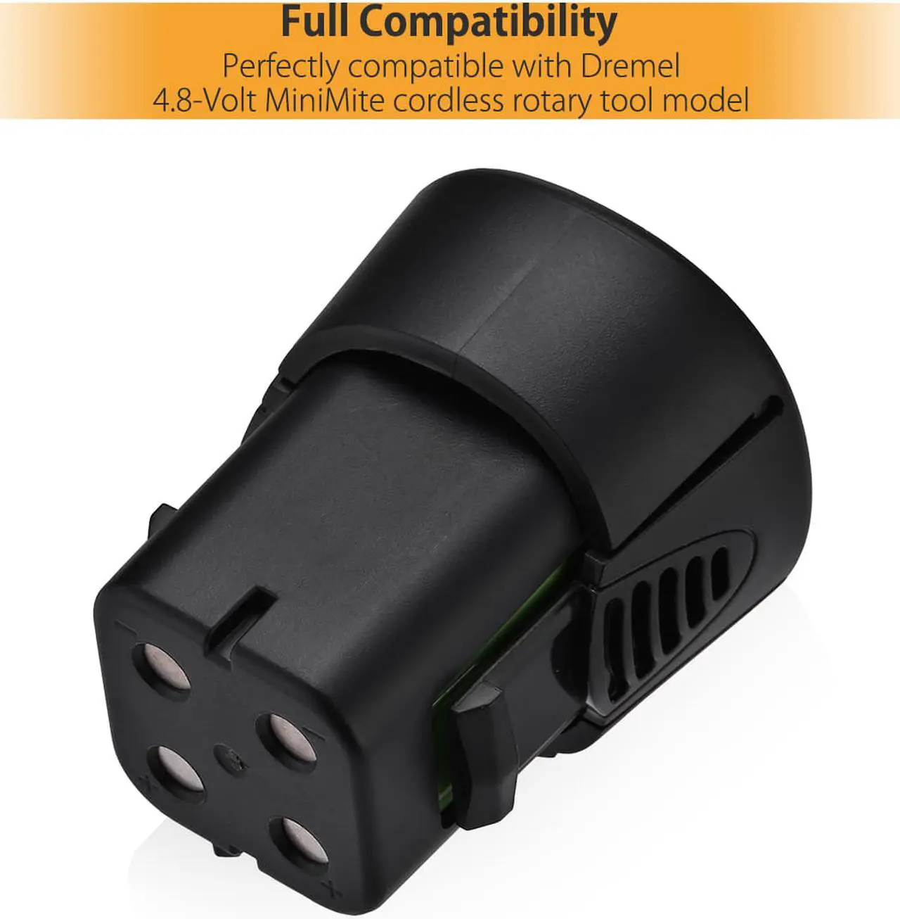 Alt view image 6 of 7 - Powerextra 4.8V 3000mAh Battery 5000755-01 for Dremel MiniMite 750-02 755-01 Rotary Tool