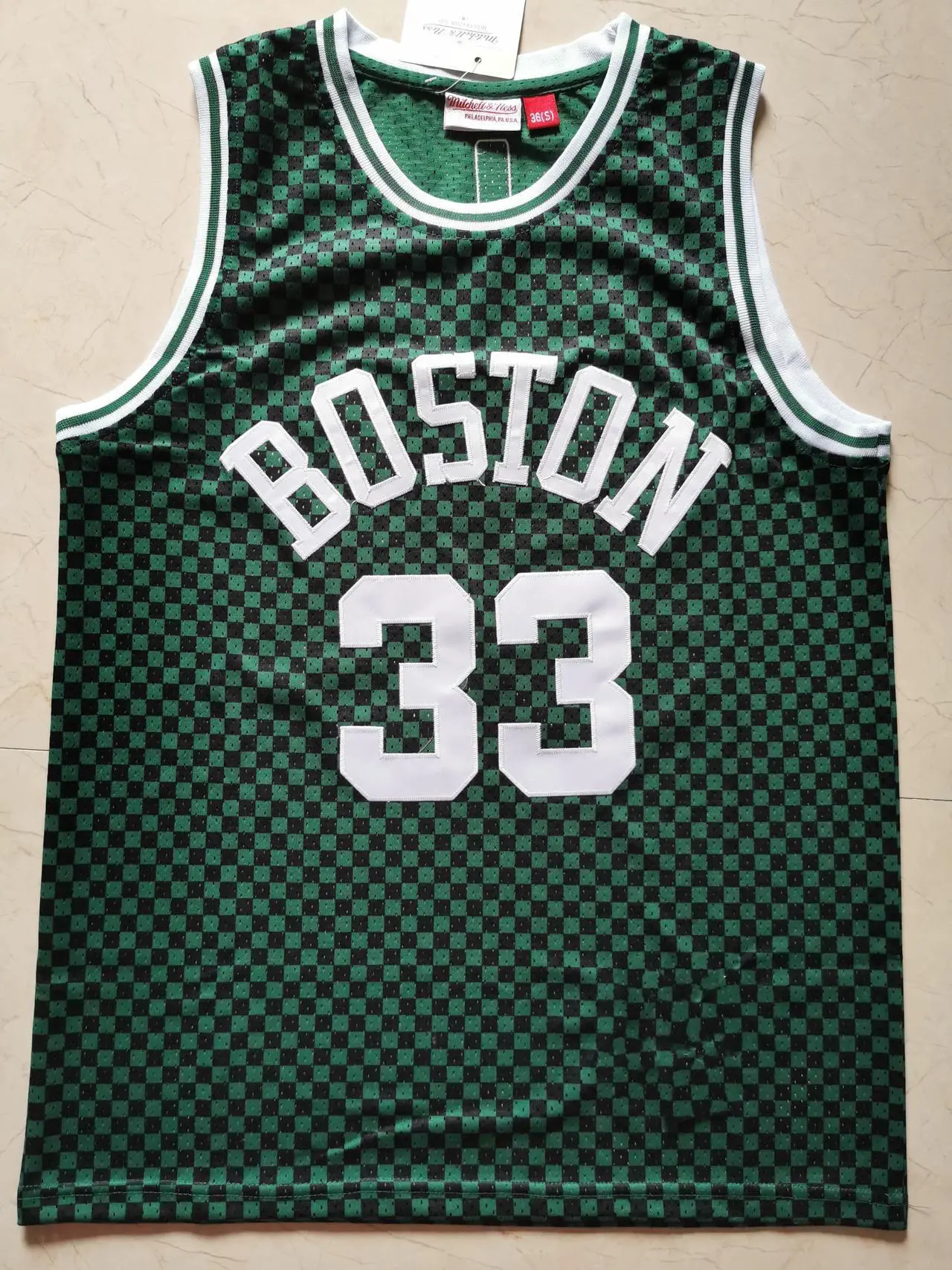 Main image of Boston Celtics Bird throwback Basketball Jersey X-Large