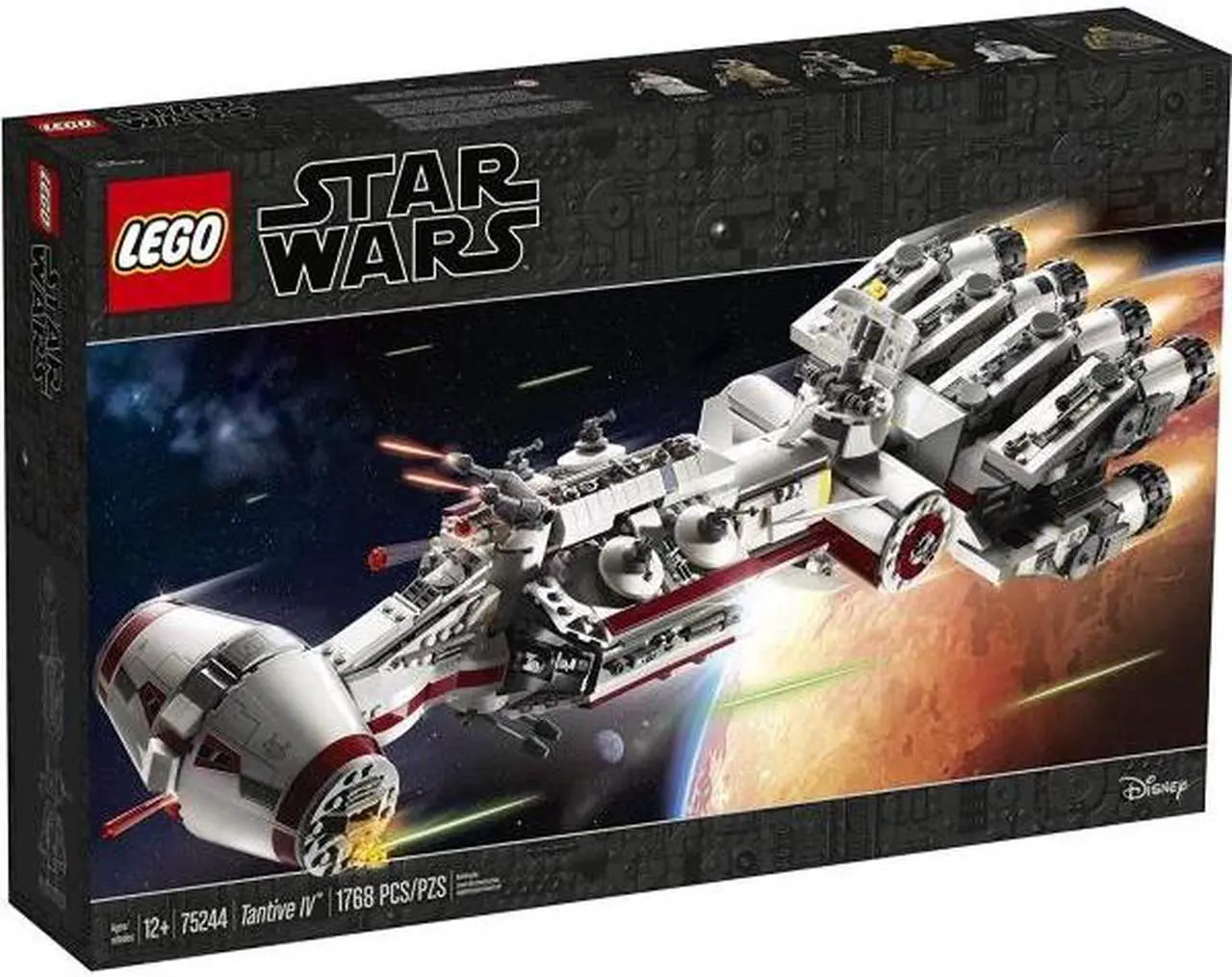 Alt view image 2 of 8 - LEGO Star Wars: A New Hope 75244 Tantive IV Building Kit, New 2019 (1768 Pieces)