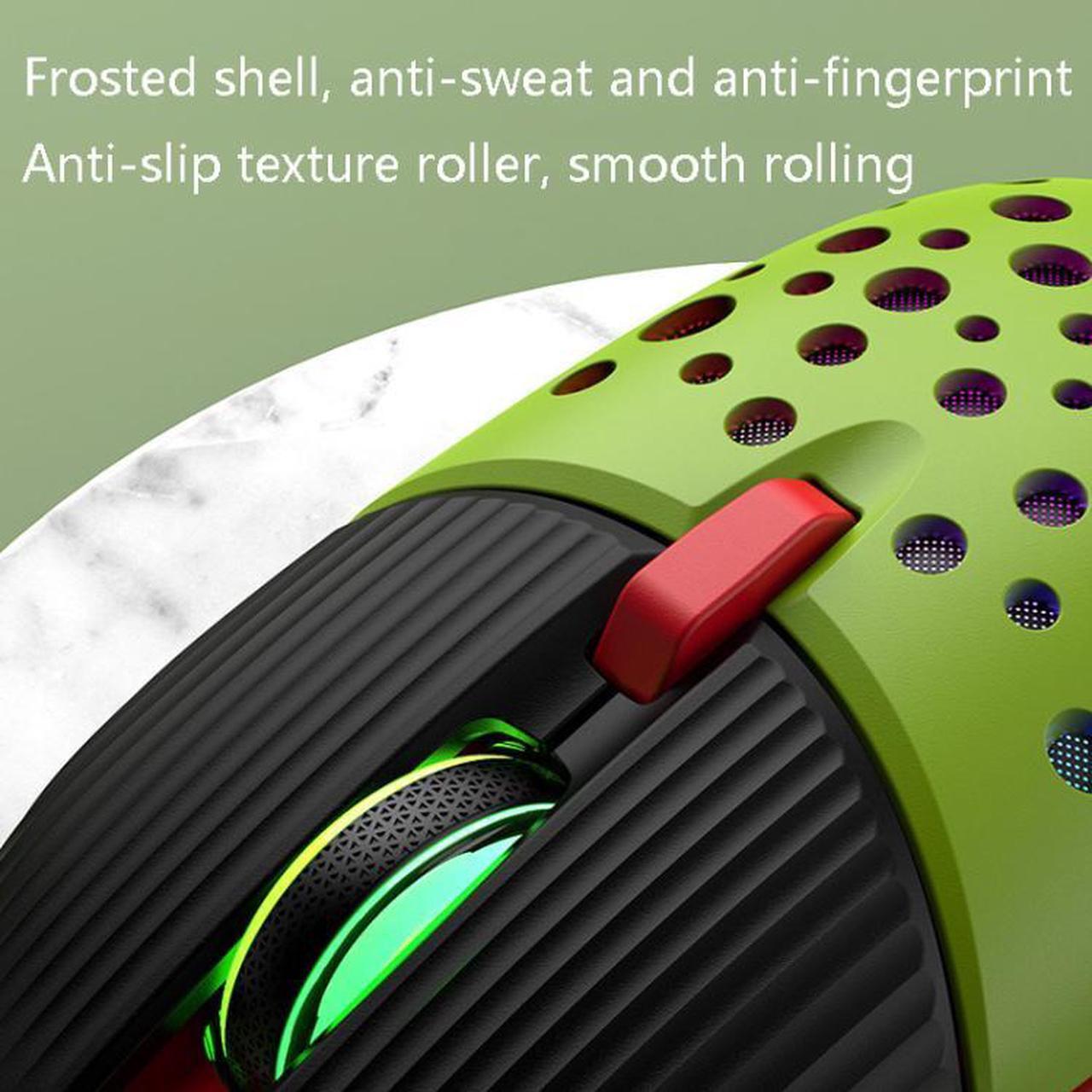 Alt view image 5 of 7 - K-Snake BM900 6 Keys 2.4G Wireless Charging Beetle Mouse Glowing Gaming Mouse (Pink)