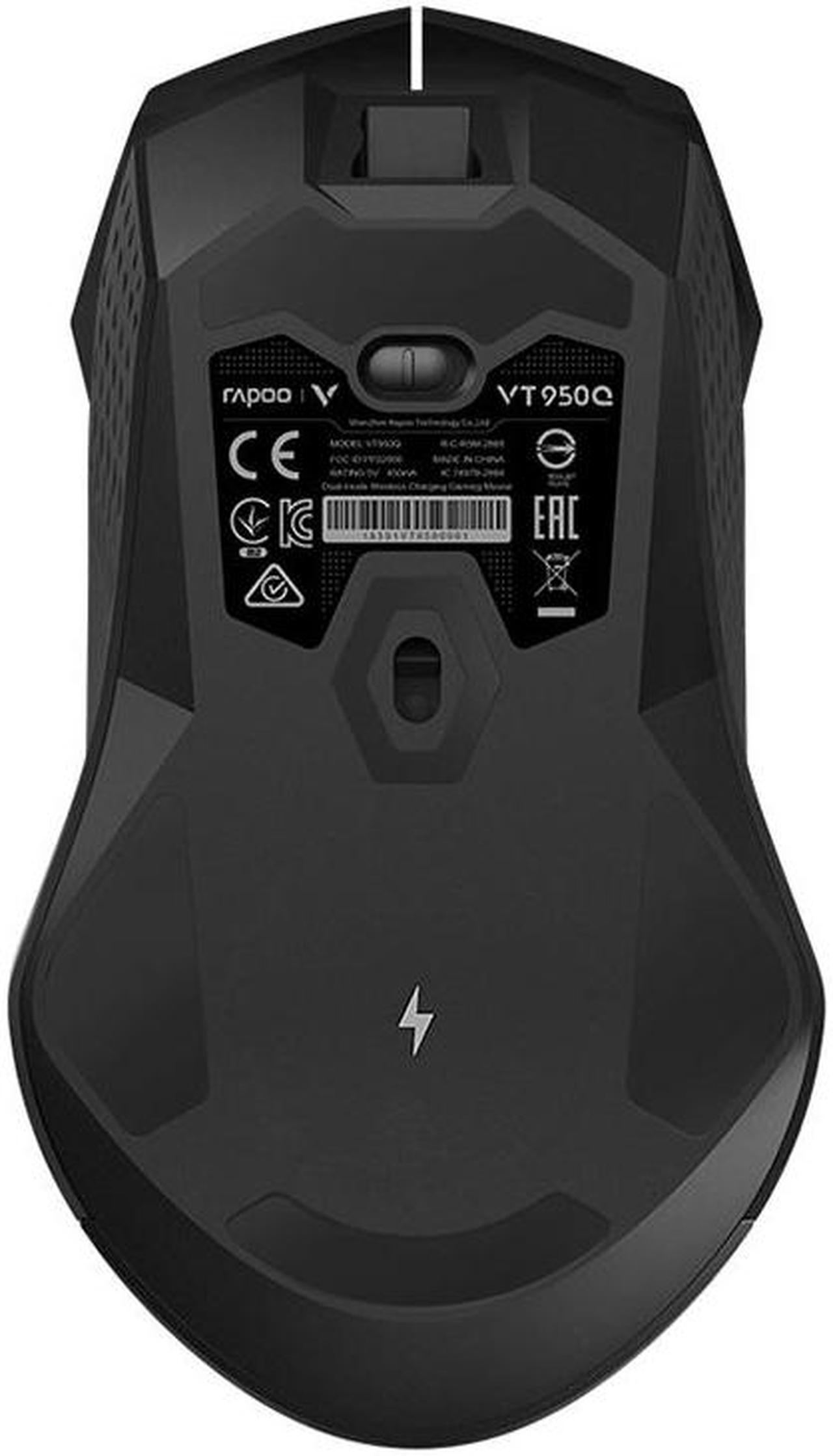 Alt view image 5 of 7 - Rapoo VT950Q 16000 DPI 11 Buttons  Gaming Display Programming Wireless Gaming Mouse, Support Qi Wireless Charging (Black)