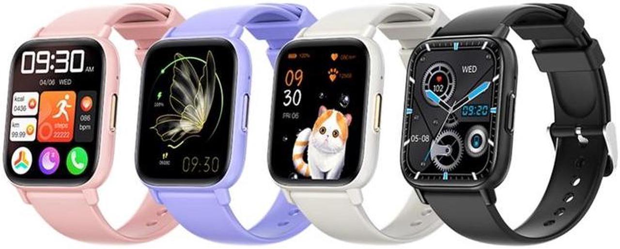 Alt view image 2 of 7 - DM60+ 1.83 inch BT5.2 Smart Sport Watch, Support Bluetooth Call / Sleep / Blood Sugar / Blood Oxygen / Temperature / Heart Rate / Blood Pressure Health Monitor (White)