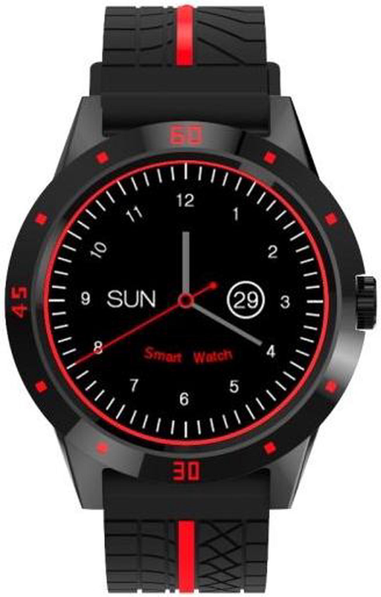 Alt view image 2 of 7 - N6 Smart Watch 1.3 inch TFT Screen MTK2502C Bluetooth4.0, Silicone Watch Band, Support Heart Rate Monitor & Pedometer & Sleep Monitor & Sedentary Reminder (Yellow)