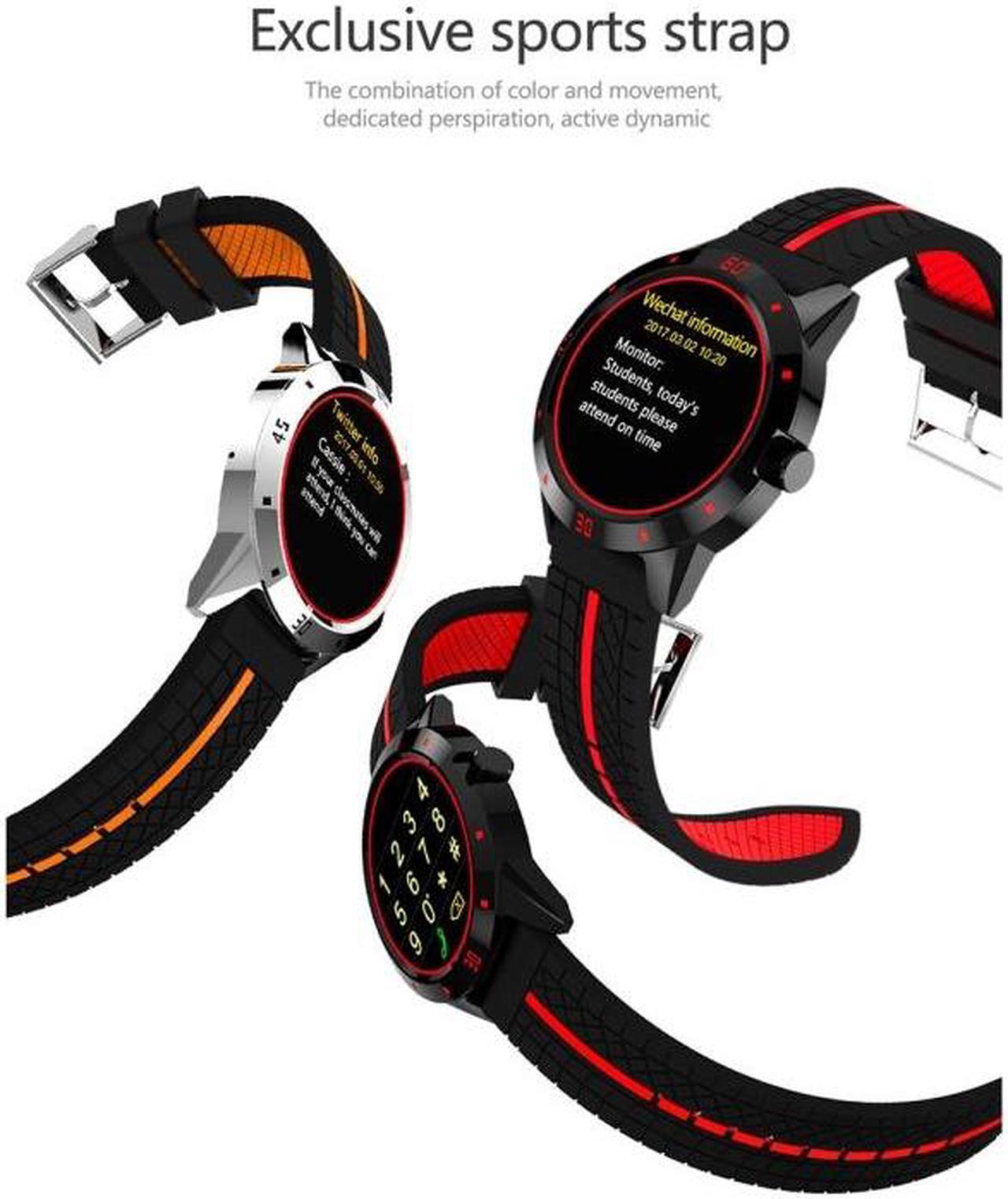 Alt view image 4 of 7 - N6 Smart Watch 1.3 inch TFT Screen MTK2502C Bluetooth4.0, Silicone Watch Band, Support Heart Rate Monitor & Pedometer & Sleep Monitor & Sedentary Reminder (Yellow)