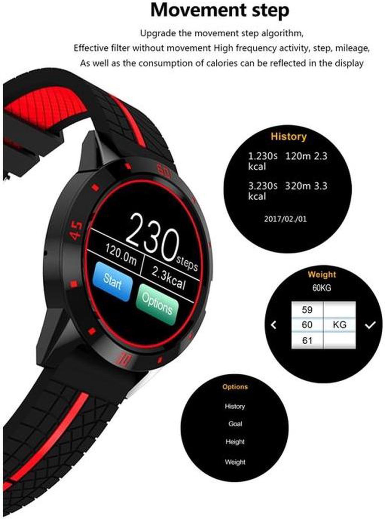 Alt view image 7 of 7 - N6 Smart Watch 1.3 inch TFT Screen MTK2502C Bluetooth4.0, Silicone Watch Band, Support Heart Rate Monitor & Pedometer & Sleep Monitor & Sedentary Reminder (Yellow)