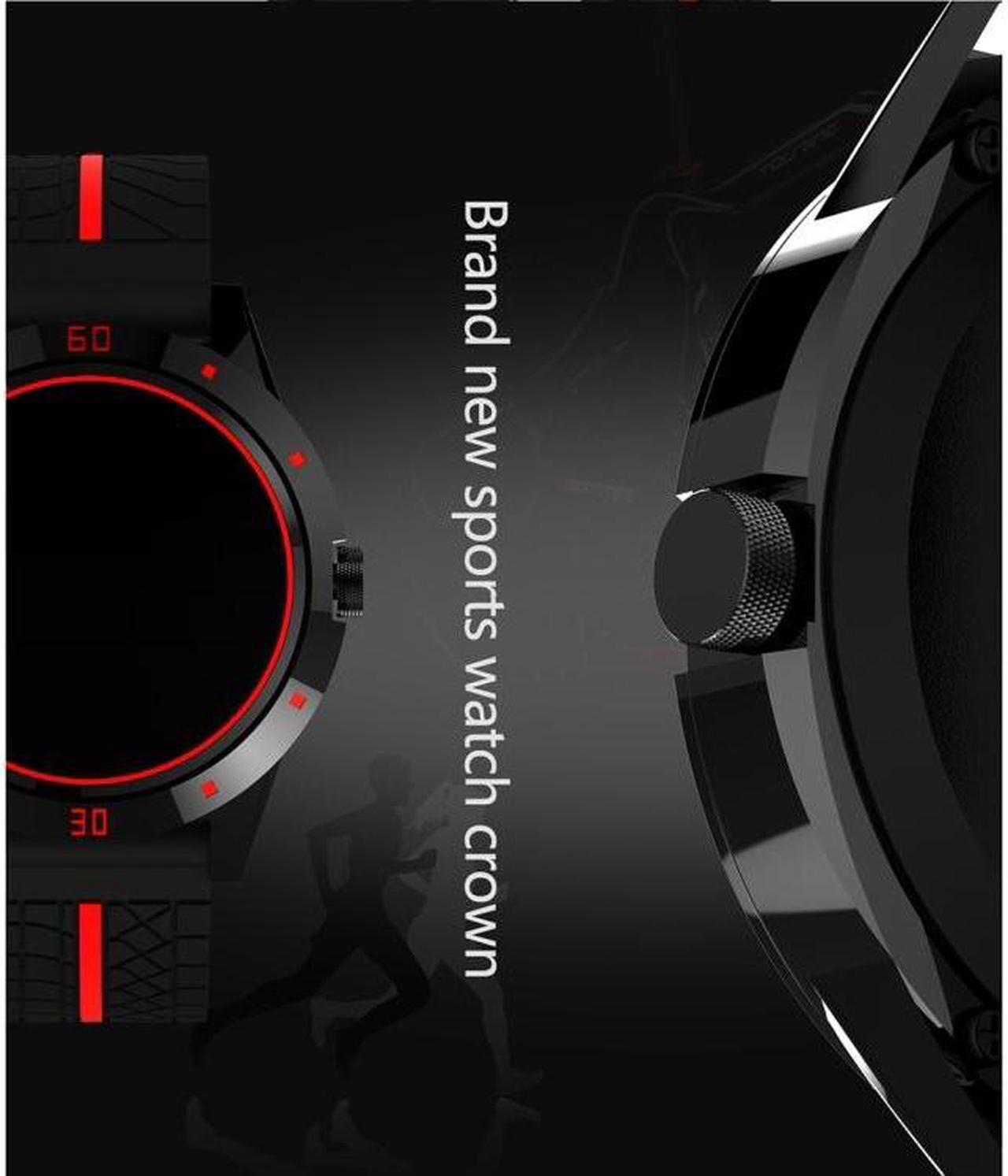 Alt view image 6 of 7 - N6 Smart Watch 1.3 inch TFT Screen MTK2502C Bluetooth4.0, Silicone Watch Band, Support Heart Rate Monitor & Pedometer & Sleep Monitor & Sedentary Reminder (Yellow)
