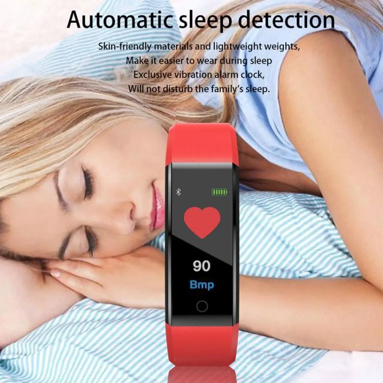 Alt view image 5 of 7 - ID115 Plus Smart Bracelet Fitness Heart Rate Monitor Blood Pressure Pedometer Health Running Sports SmartWatch for IOS Android ID115 Plus Purple (purple)