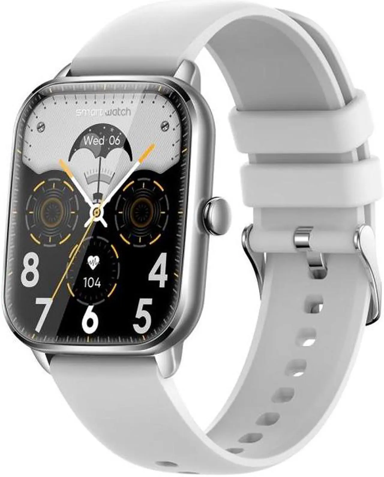 Main image of KT65 1.9 inch Color Screen Smart Watch,Support Heart Rate Monitoring/Blood Pressure Monitoring (Silver)
