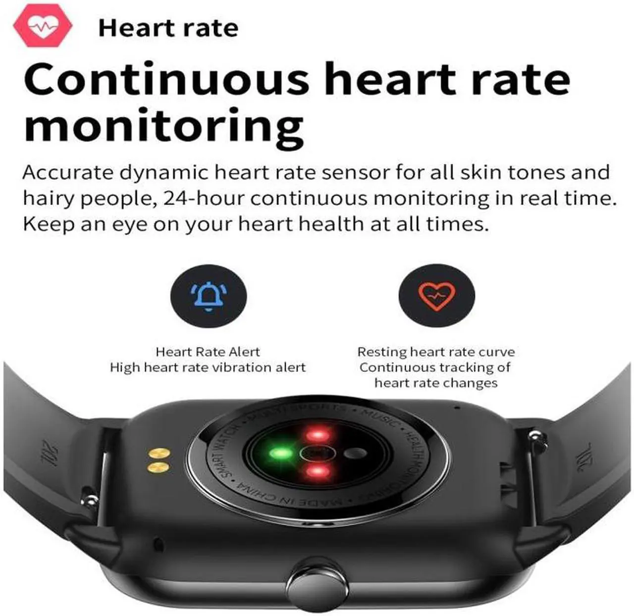 Alt view image 4 of 7 - KT65 1.9 inch Color Screen Smart Watch,Support Heart Rate Monitoring/Blood Pressure Monitoring (Silver)
