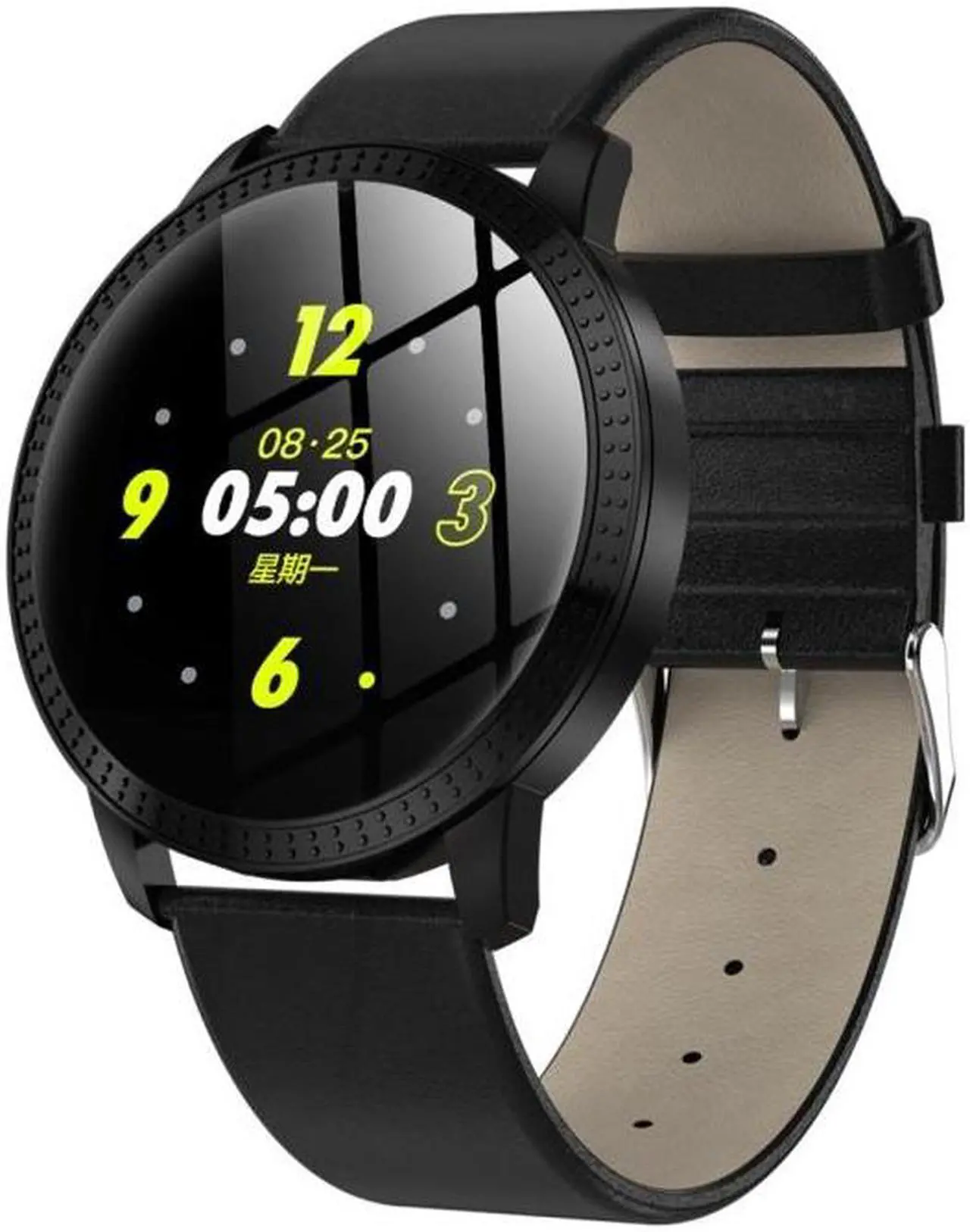 Alt view image 2 of 7 - CF18 1.22 inch Color Screen IPX67 Waterproof Bluetooth Smartwatch, Support Call Reminder/ Heart Rate Monitoring /Blood Pressure Monitoring/ Sleep Monitoring (Black)