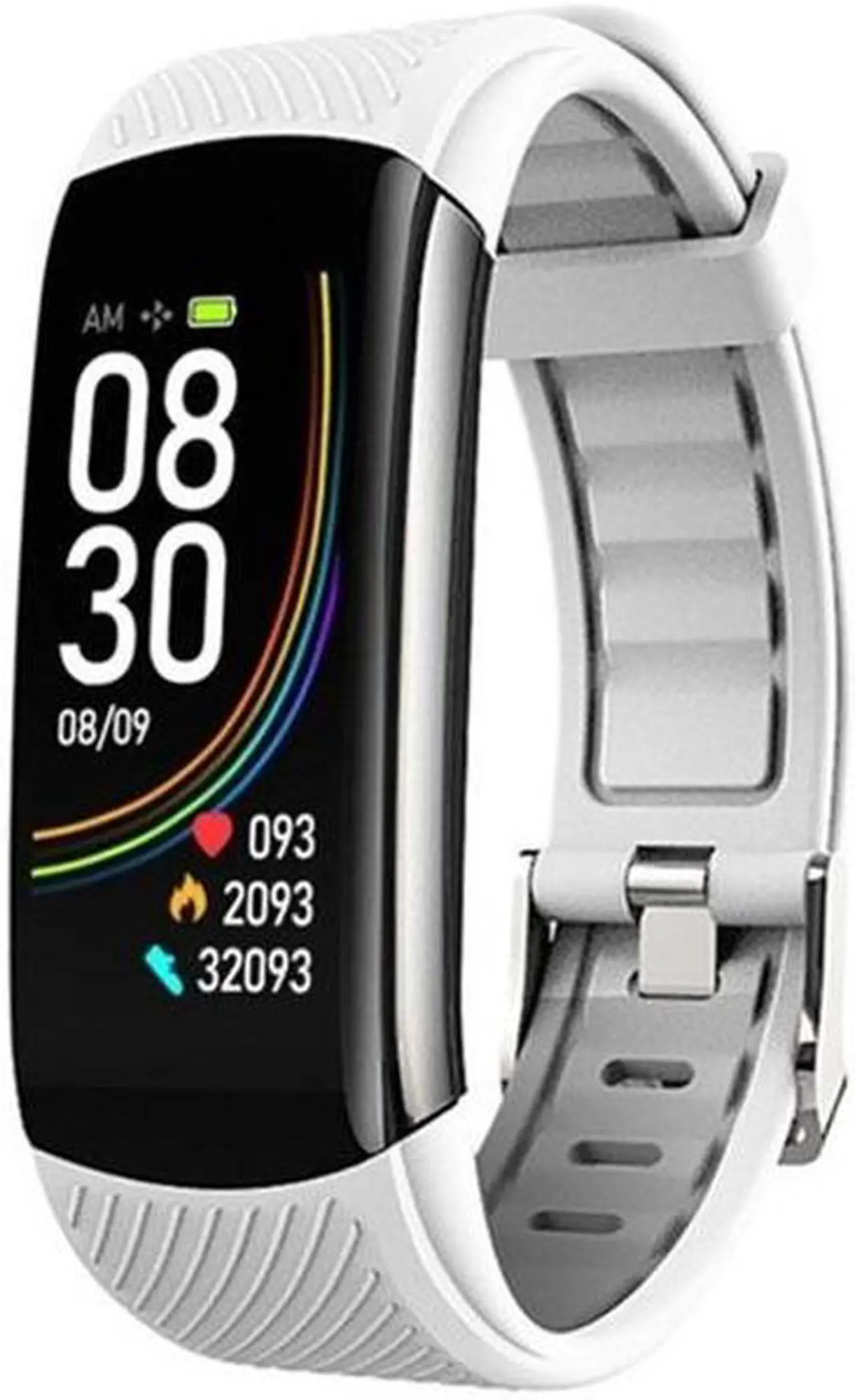Main image of C6T 0.96inch Color Screen Smart Watch IP67 Waterproof,Support Temperature Monitoring/Heart Rate Monitoring/Blood Pressure Monitoring/Sleep Monitoring (White)