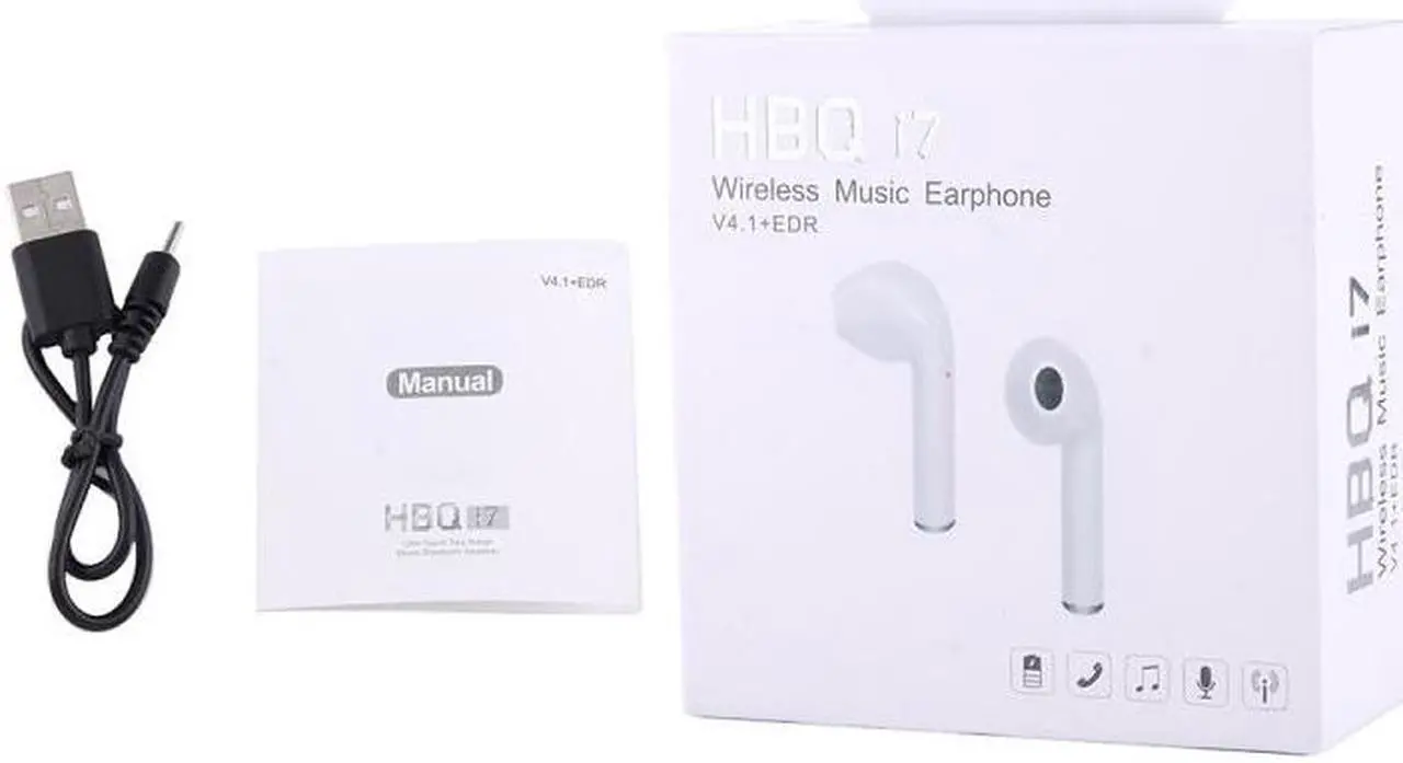 Alt view image 3 of 6 - HBQ-i7 TWS In-Ear Wireless Bluetooth Music Earphone Bluetooth V4.2 + EDR With 1 Connect 2 Function Support Handfree Call, For iPhone, Galaxy, Huawei, Xiaomi, LG, HTC and Other Smart Phones (