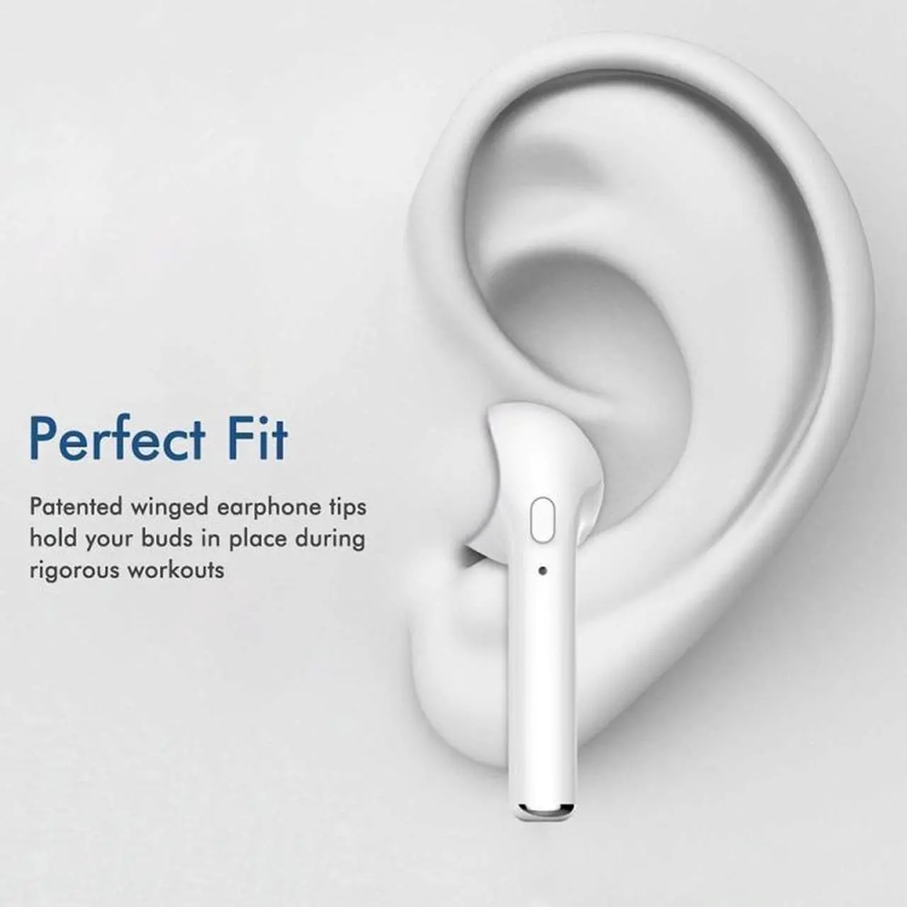 Alt view image 6 of 6 - HBQ-i7 TWS In-Ear Wireless Bluetooth Music Earphone Bluetooth V4.2 + EDR With 1 Connect 2 Function Support Handfree Call, For iPhone, Galaxy, Huawei, Xiaomi, LG, HTC and Other Smart Phones (