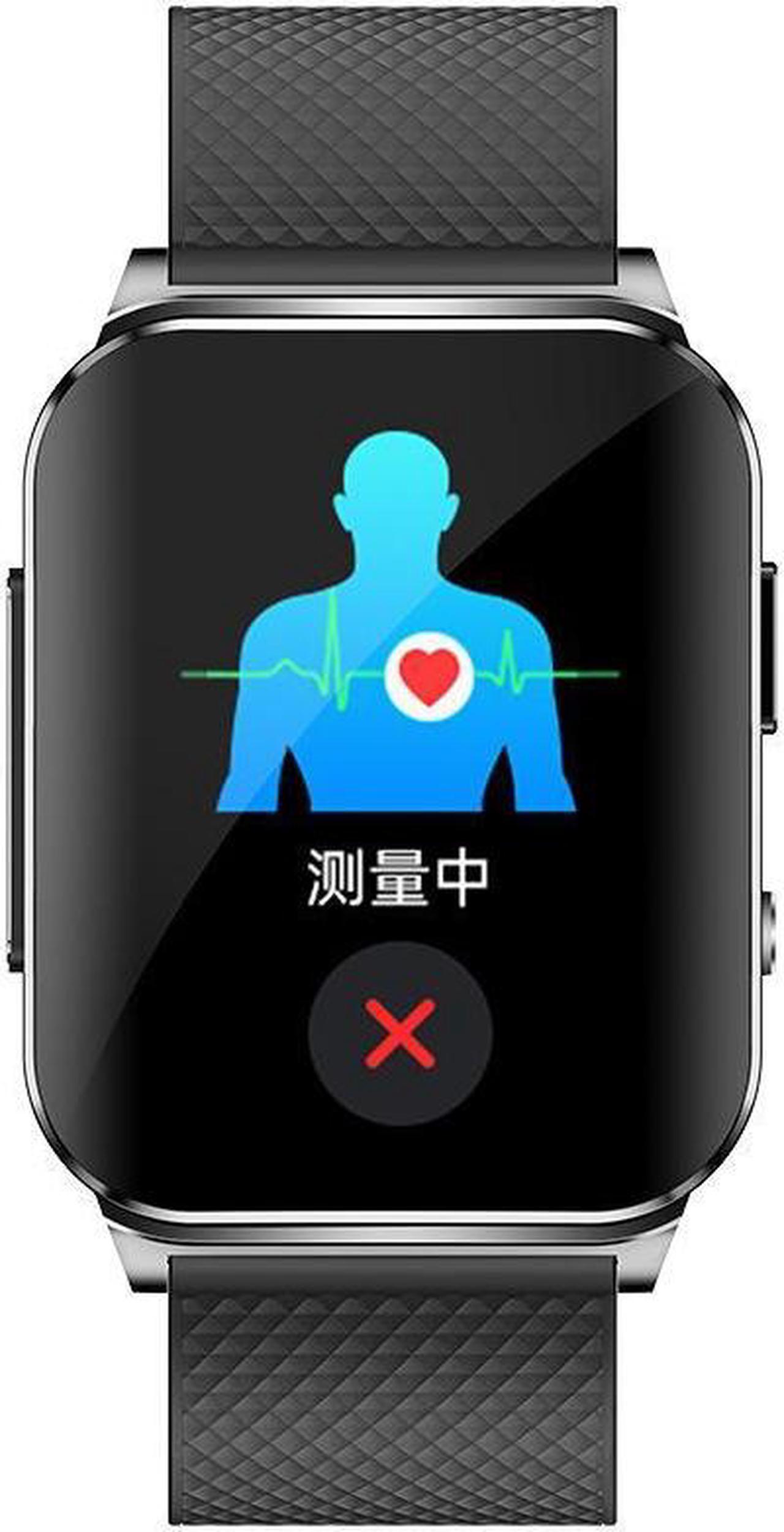 Alt view image 3 of 7 - Ep03 Non-Invasive Blood Glucose Smart Watch Real-Time Dynamic Electrocardiogram Blood Pressure Temperature Heart Rate Smartwatch (Silver Milan)
