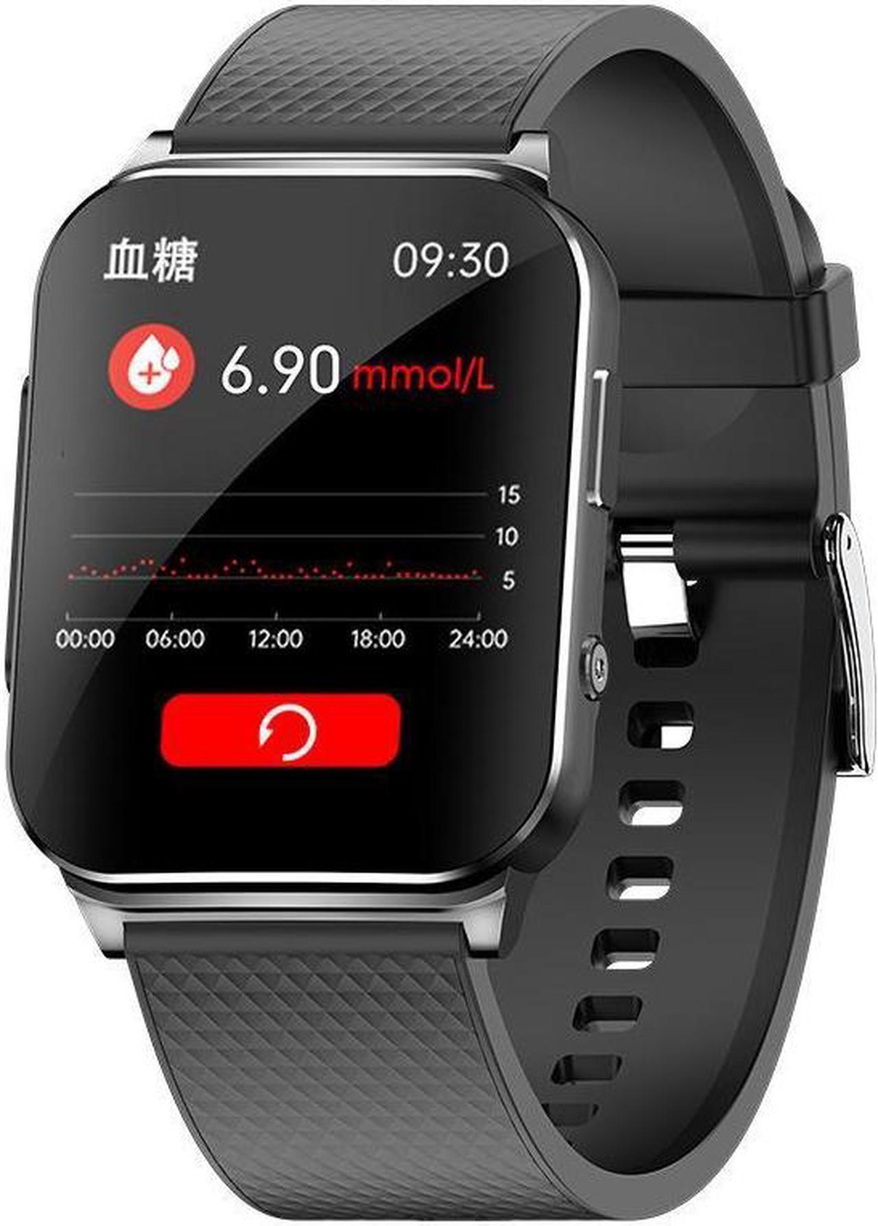 Alt view image 7 of 7 - Ep03 Non-Invasive Blood Glucose Smart Watch Real-Time Dynamic Electrocardiogram Blood Pressure Temperature Heart Rate Smartwatch (Silver Milan)