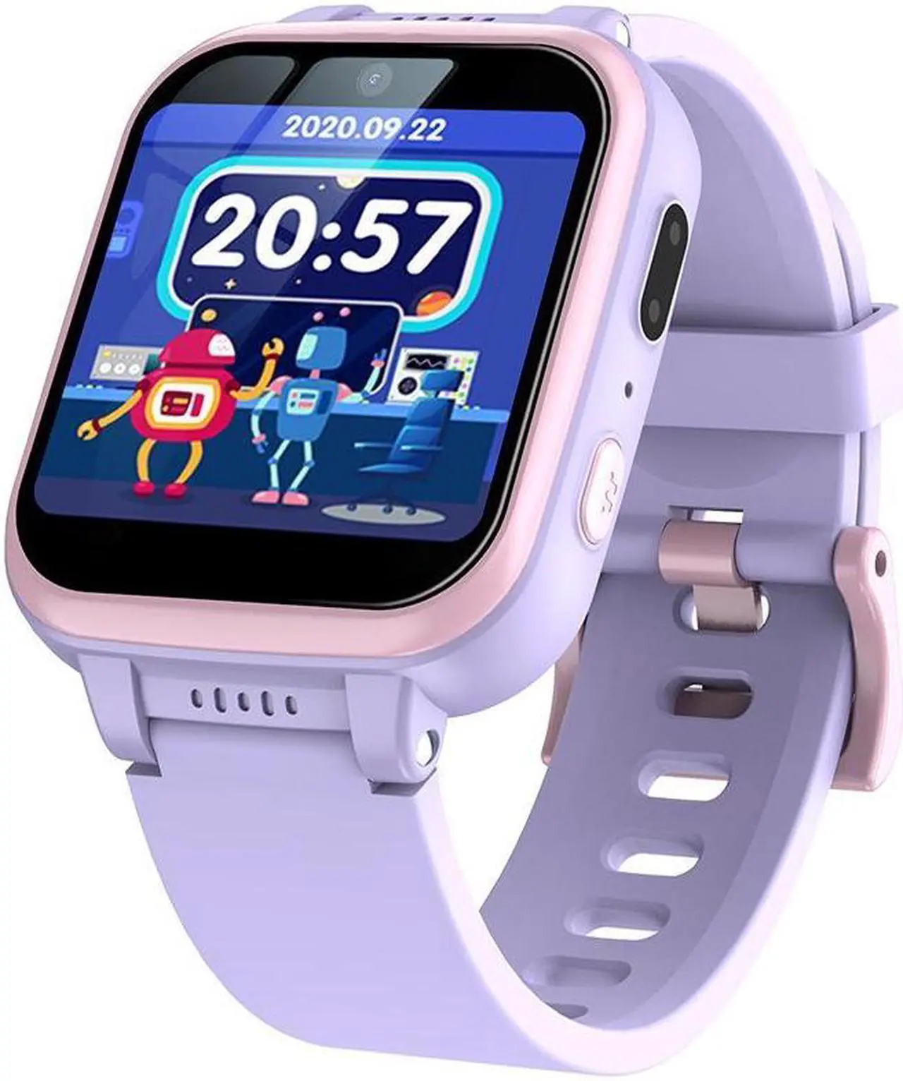 Alt view image 2 of 7 - Y90 Children Watch Support Photo Video Flashlight Music Play Toy Game Watch (Black)