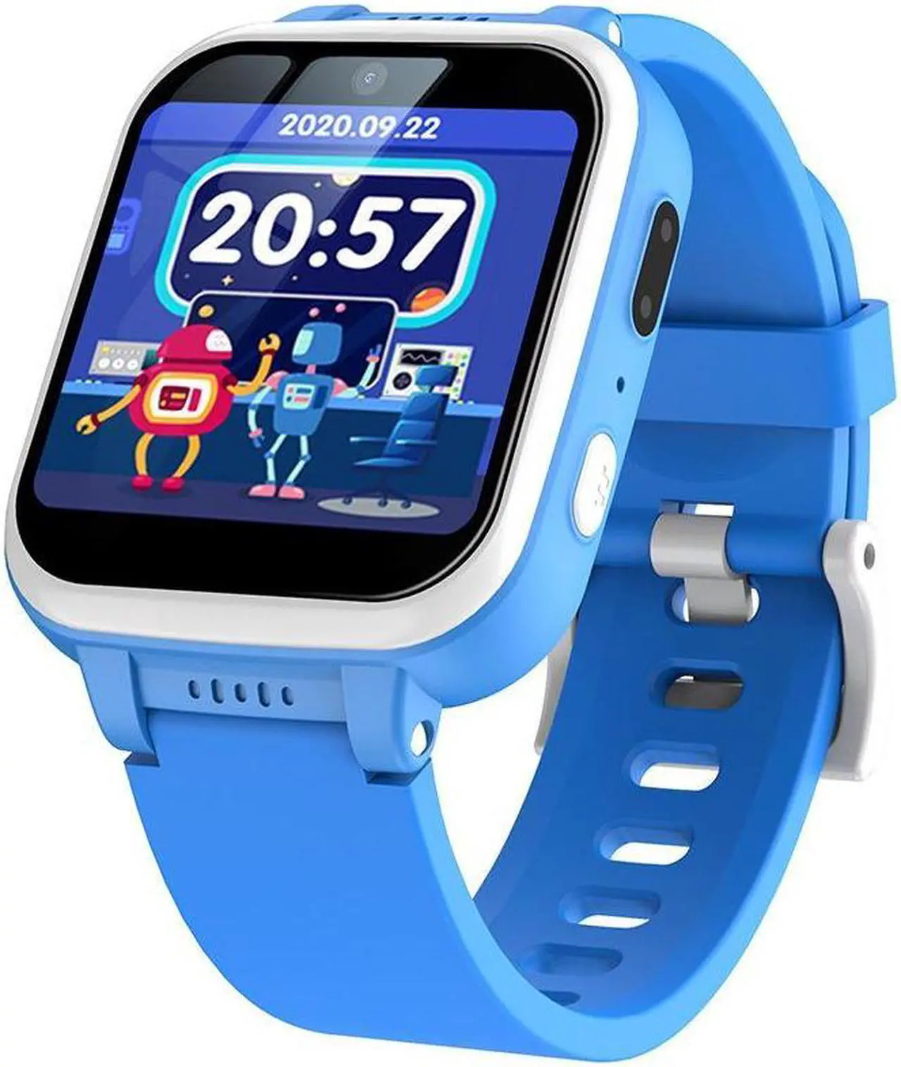 Alt view image 3 of 7 - Y90 Children Watch Support Photo Video Flashlight Music Play Toy Game Watch (Black)