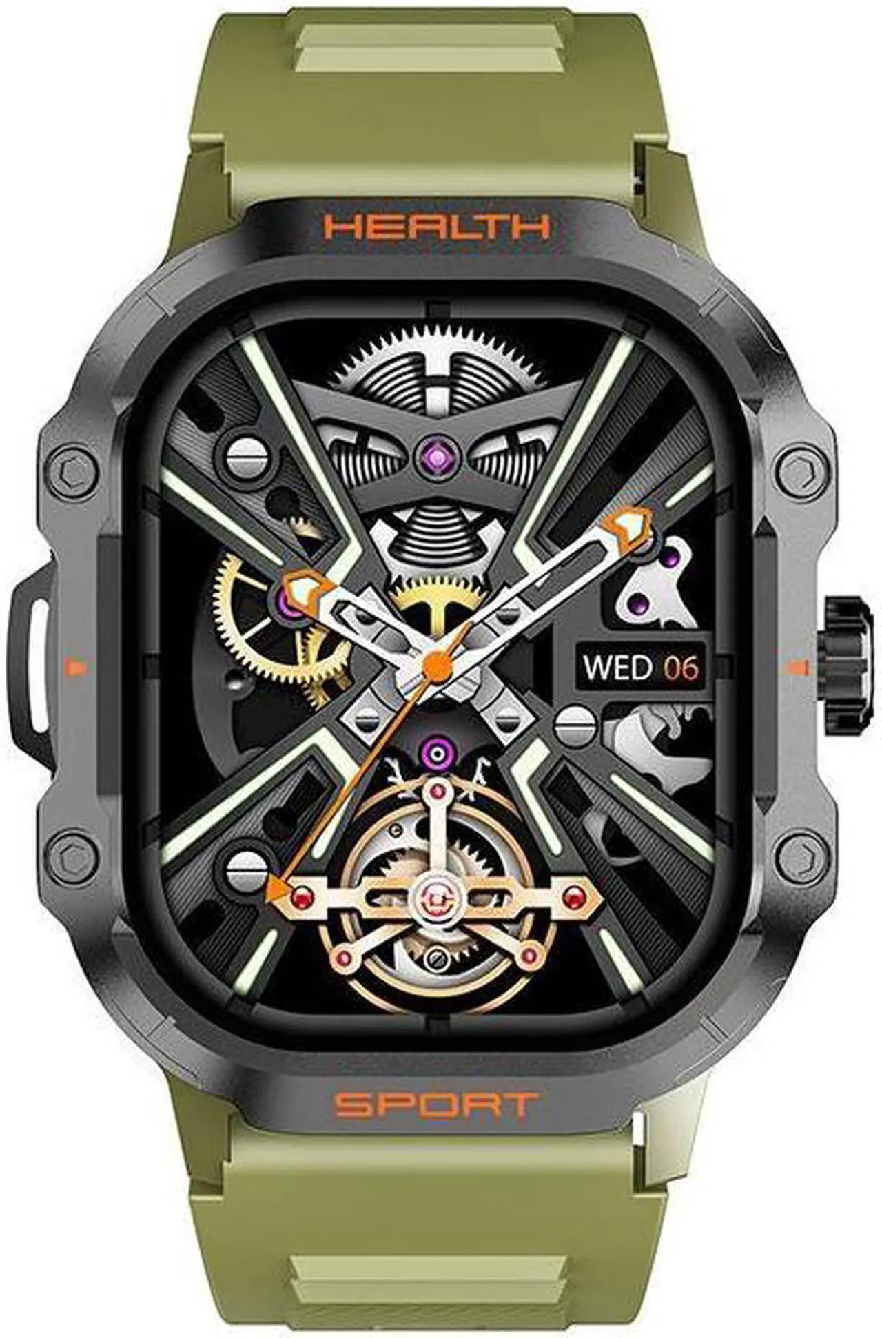 Alt view image 5 of 7 - Hk24 Bluetooth Calling Smart Watch Nfc Game Heart Rate Blood Pressure Multi Sport Smart Watch (Silver Milan)