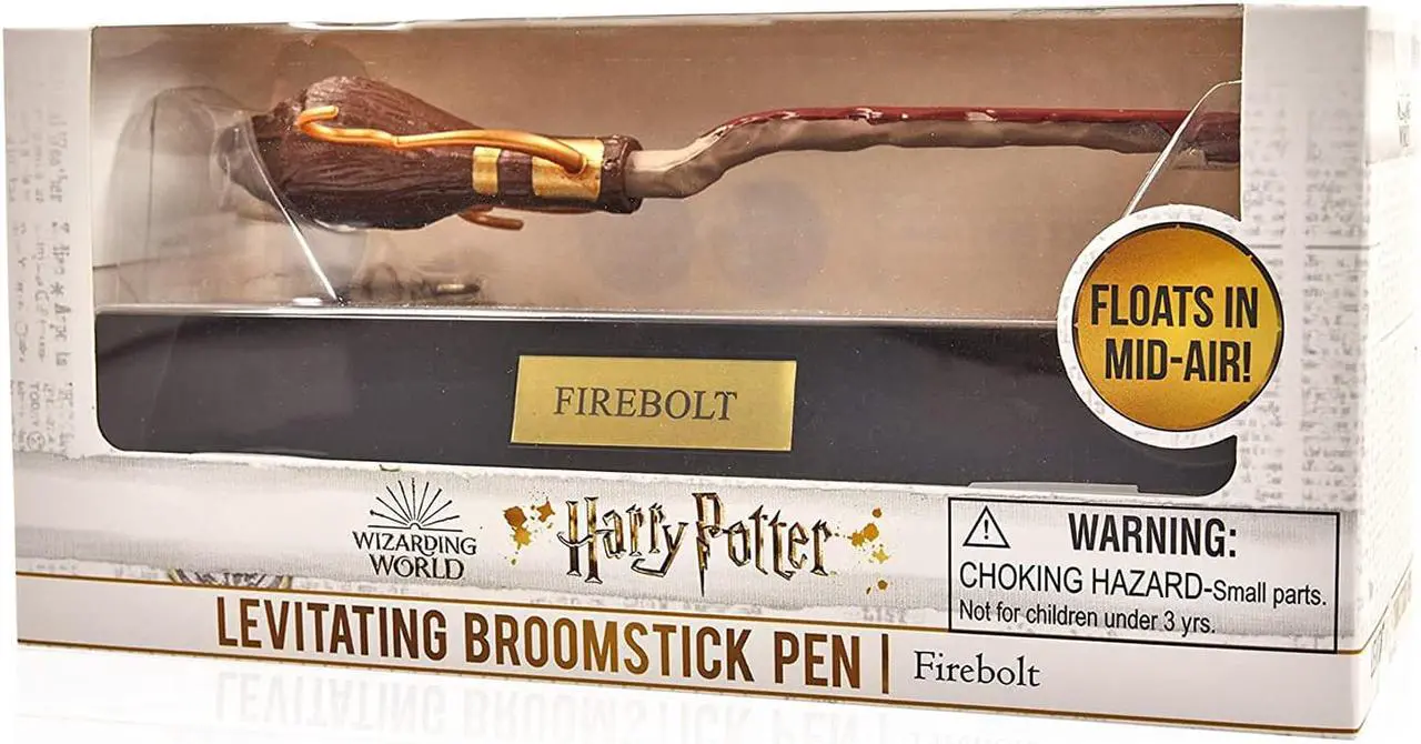 Alt view image 3 of 6 - Authentic Harry Potter Firebolt Levitating Broomstick Ballpoint Pen by WOW! Stuff Collection