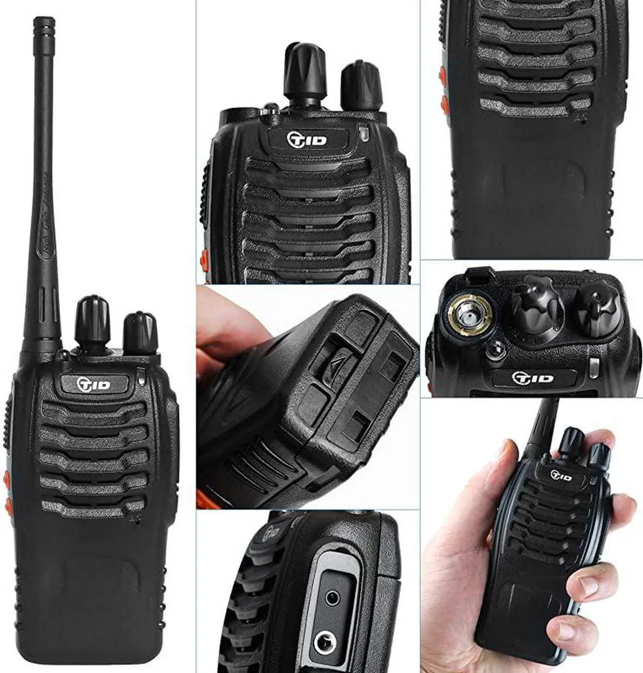 Alt view image 3 of 7 - RADIO TDV2 Two Way Radio UHF 2 Way Radios Walkie Talkies Long Range Hand Free Walkie Talkies for Adults with Secret Service Earpiece 20 Pack