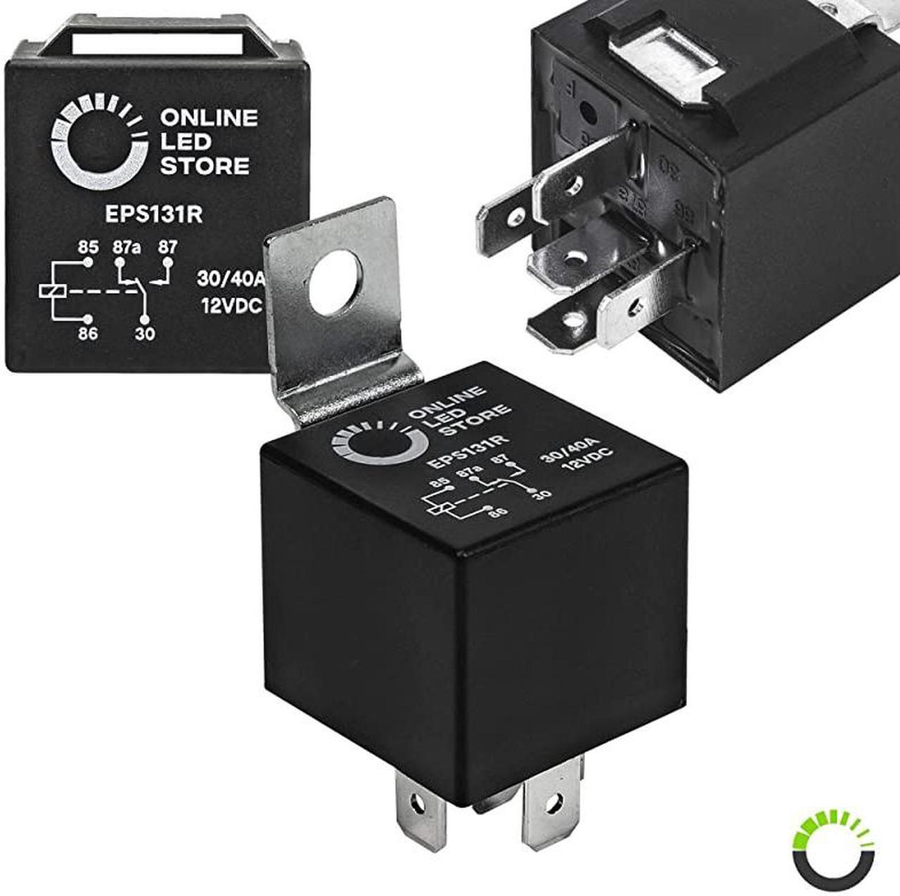 Alt view image 2 of 7 - Pack Bosch Style 5-Pin 12V Relay Switch [SPDT] [30/40 Amp] 12 Volt Automotive Relays for Auto Fan Cars
