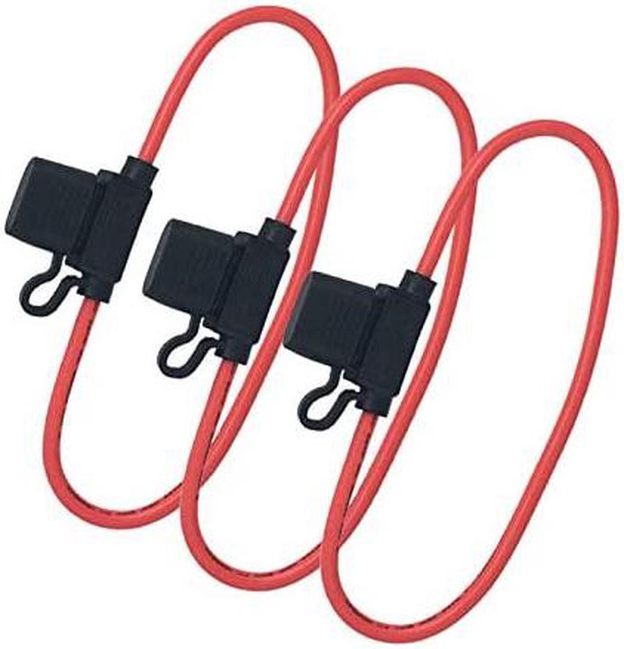 Alt view image 4 of 4 - Fuse Holder, Waterprrof 10 Gauge Inline Fuse Holders with 40A Blade Fuse, 3 Pack
