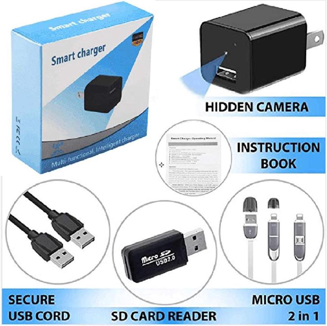 Alt view image 3 of 3 - HD USB Hidden Camera Motion Detection Mini Charger Camera Surveillance Camera Mini Spy Camera Nanny Camera Spy Camera Charger Hidden Camera Charger No WiFi Needed Video Only