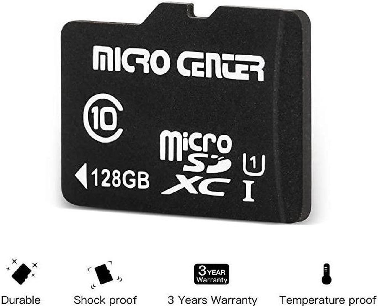 Alt view image 5 of 6 - Center 128GB microSDXC Class 10 Flash Memory Card with Adapter Twin Pack