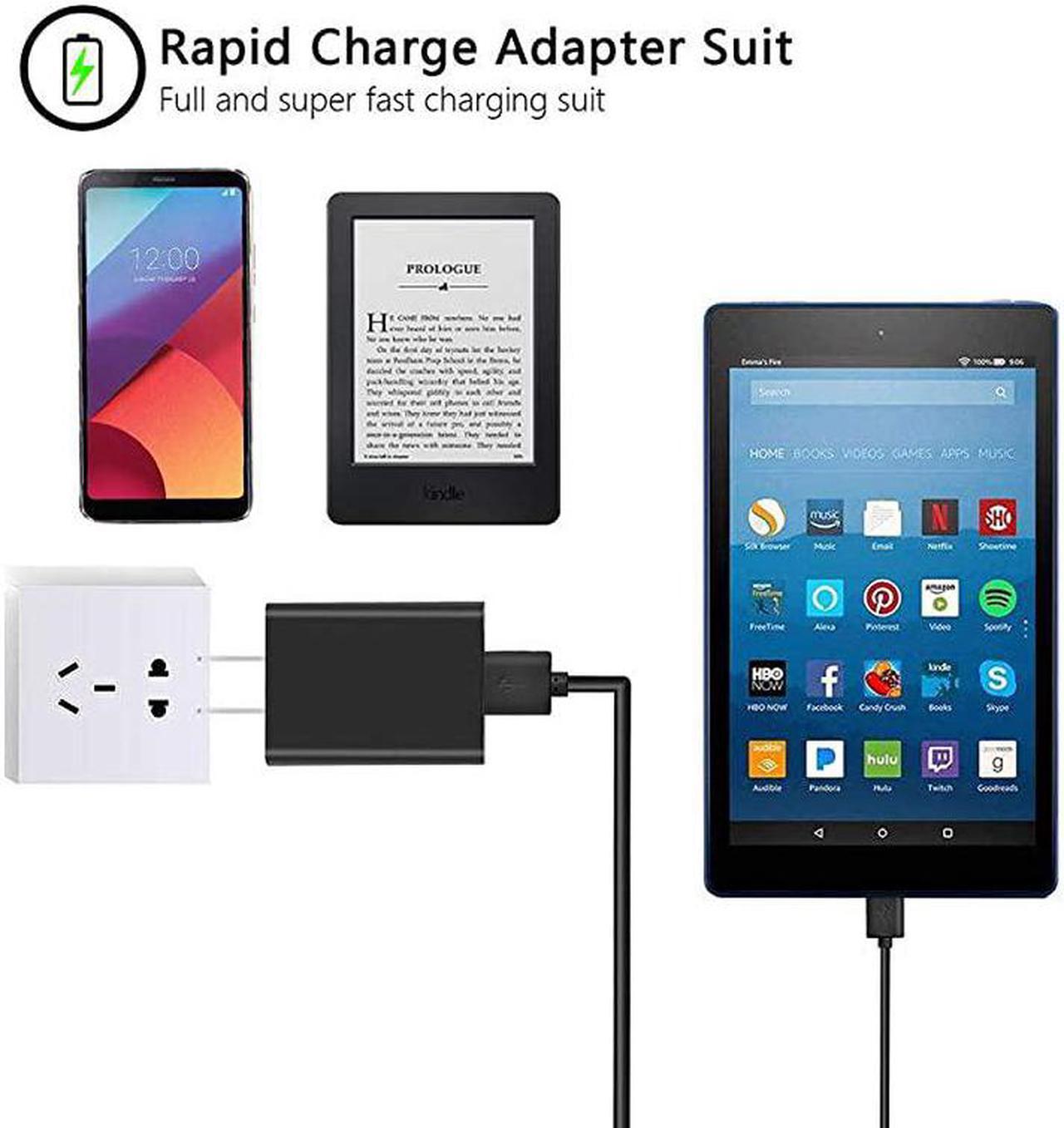 Alt view image 4 of 5 - Charger for RCA Voyager Tablet UL Listed for RCA Voyager Pro RCT6773W42B RCT6773W22 RCT6873W42 RCT6773W22B 7 Inch Tablet PC Charger Replacement with 5FT Charging Cable Cord