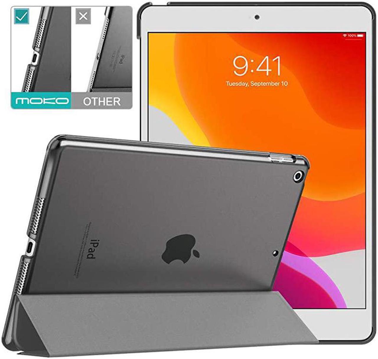 Main image of Case Fit New iPad 8th Gen 2020 / 7th Generation 2019, iPad 10.2 Case - Slim Smart Shell Stand Cover with Translucent Frosted Back Protector for iPad 10.2", Space Gray(Auto Wake/Sleep)