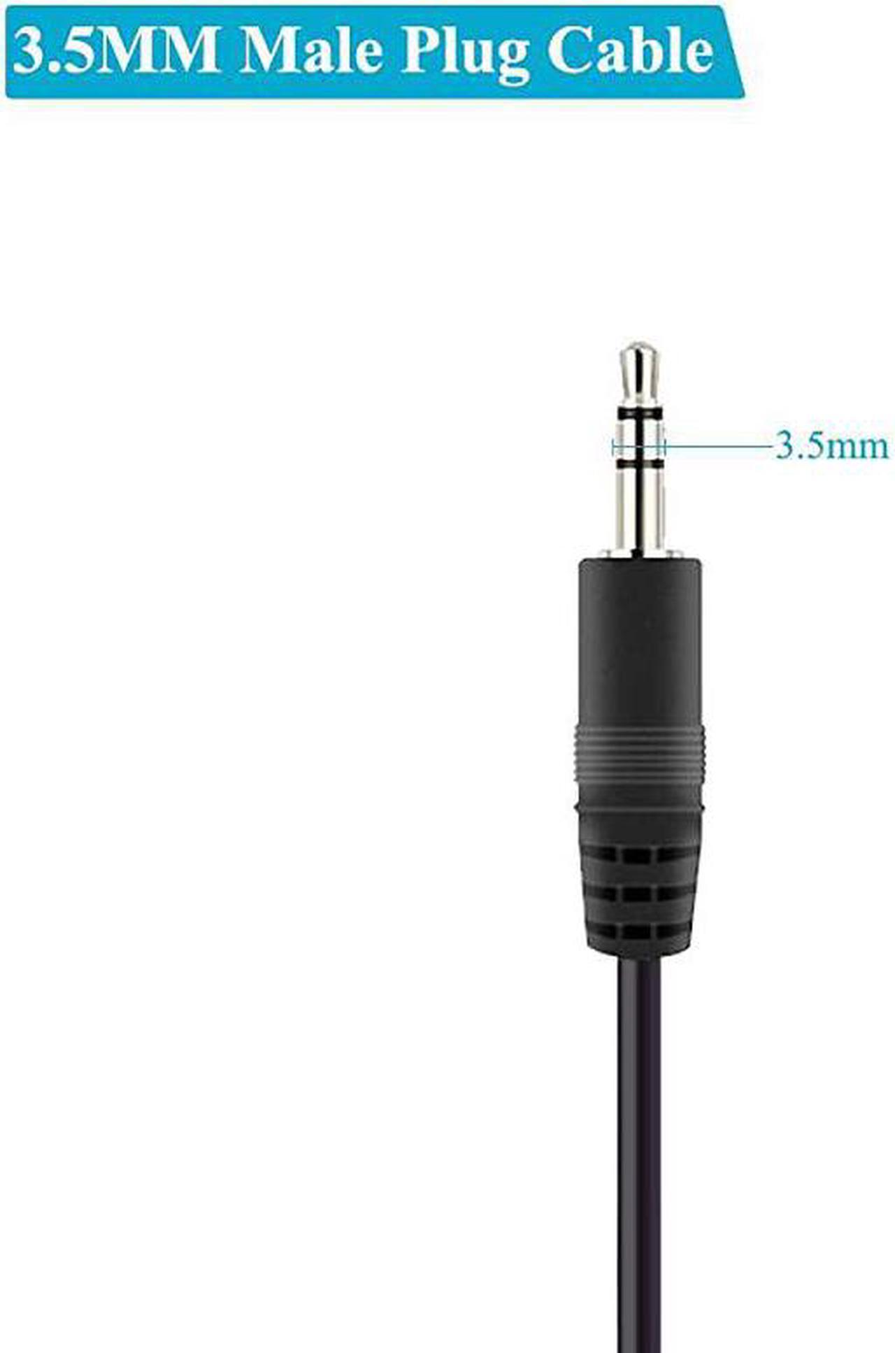 Alt view image 3 of 4 - 2 Pack 6 ft Replacement 35mm Male Plug to Bare Wire Open End TRS 3 Pole Stereo 18quot 35mm Plug Jack Connector Audio Cable for Headphone Headset Earphone Cable Repair