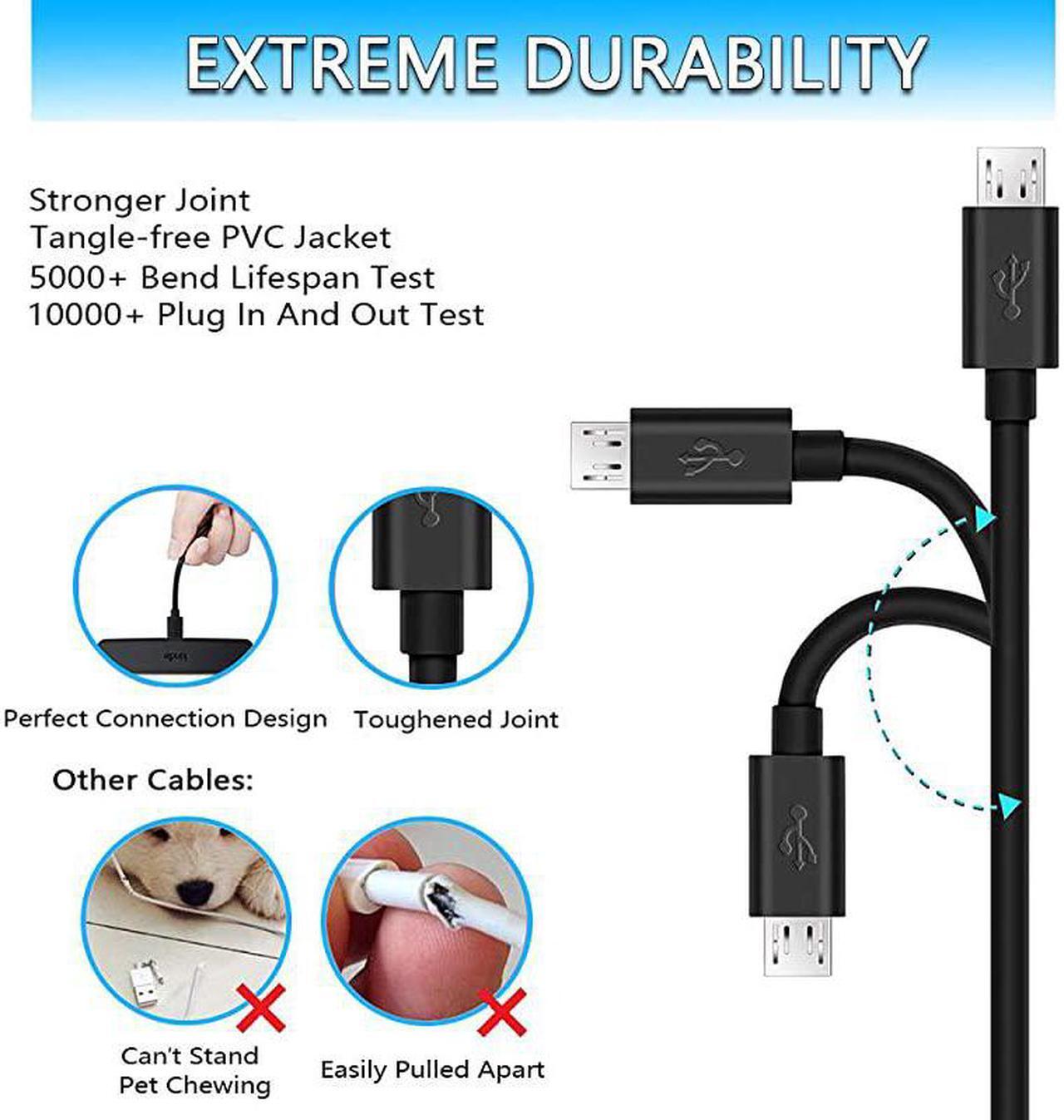 Alt view image 3 of 5 - Charger for RCA Voyager Tablet UL Listed for RCA Voyager Pro RCT6773W42B RCT6773W22 RCT6873W42 RCT6773W22B 7 Inch Tablet PC Charger Replacement with 5FT Charging Cable Cord