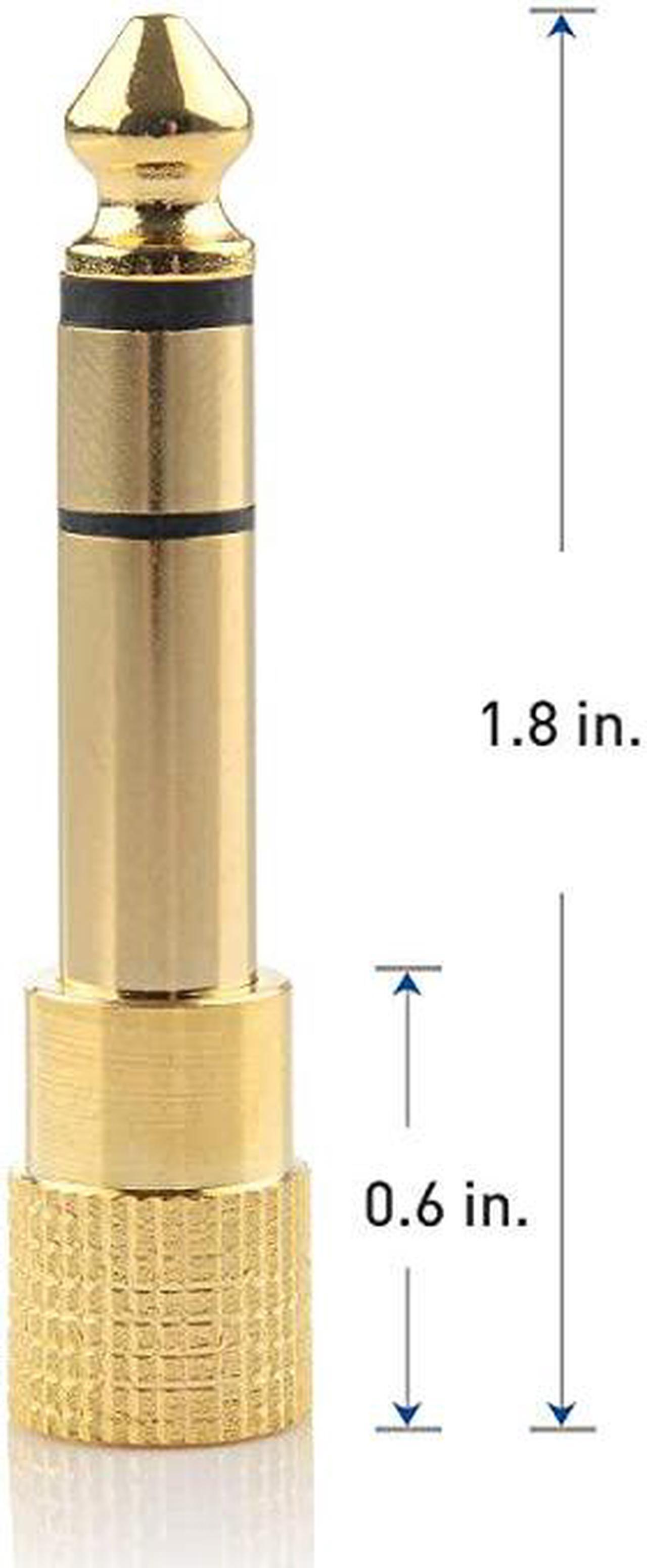 Alt view image 4 of 7 - 5-Pack 1/4 to 1/8 Headphone Adapter