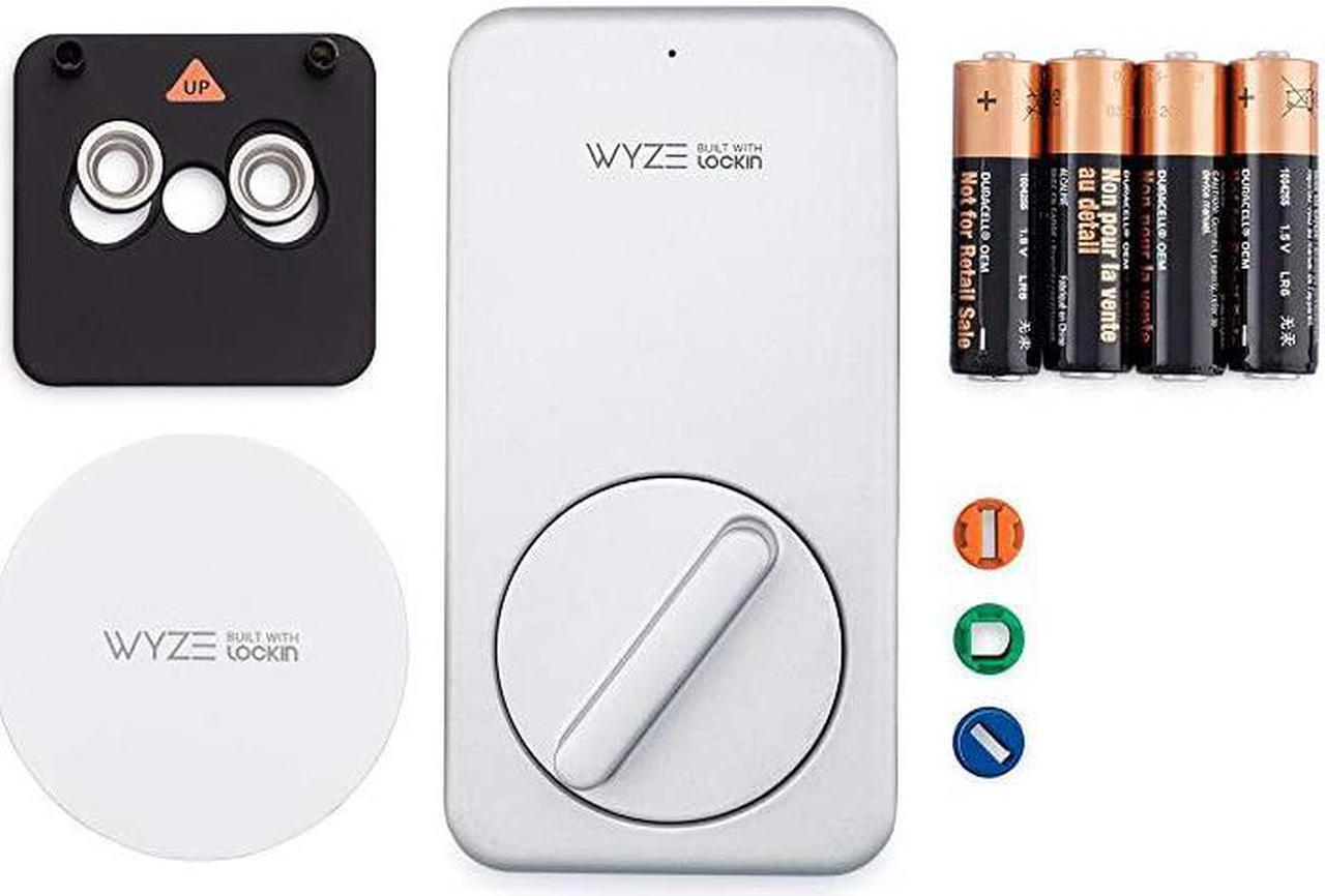 Alt view image 7 of 7 - Lock WiFi Bluetooth Enabled Smart Door Lock Wireless Keyless Door Entry HandsFree Voice Control Home Security Compatible with  Alexa Fits on Most Deadbolts Includes  Gateway